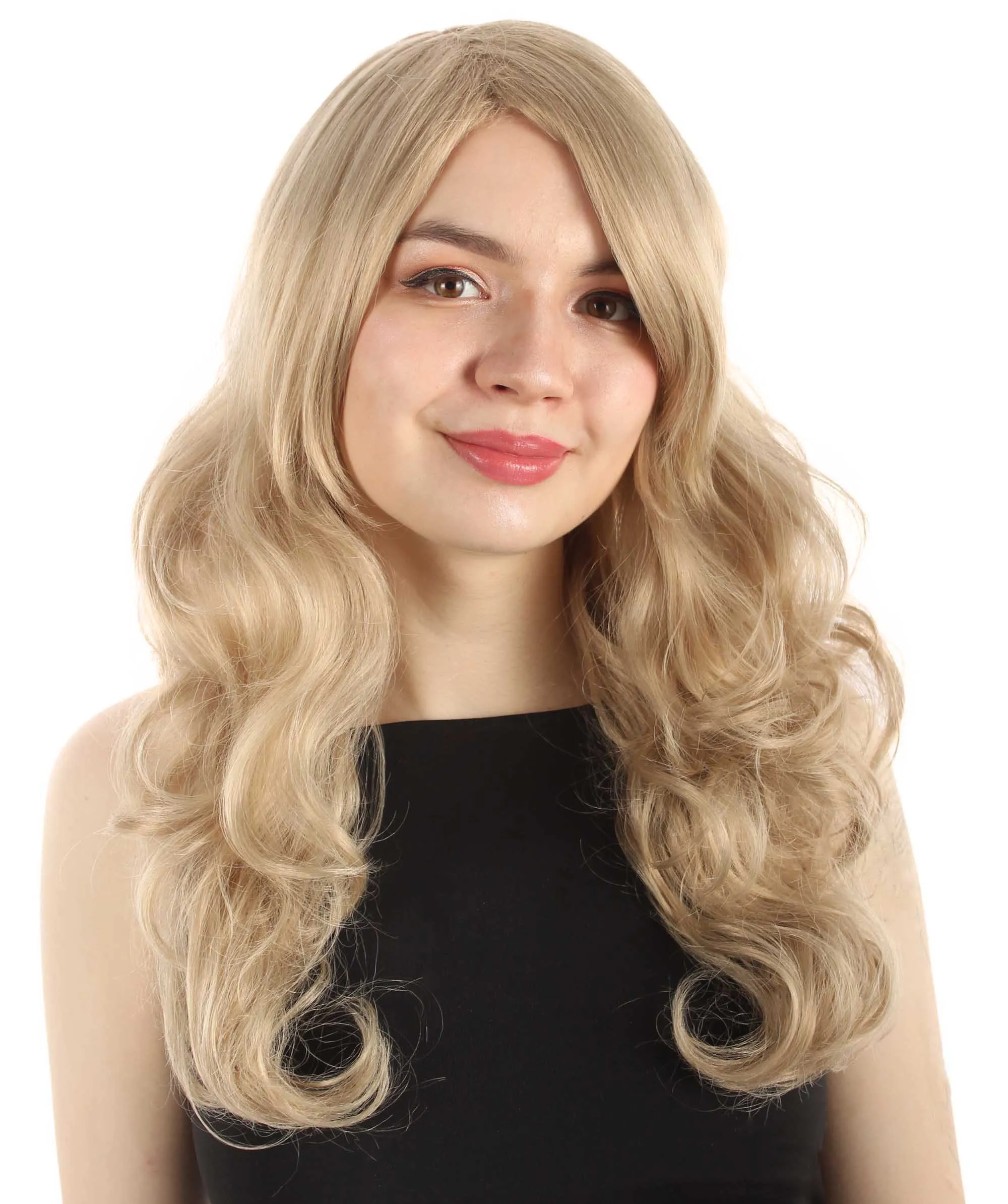 Adult Women's Carnival Mardi Gras Wavy Style Wig | Cosplay Halloween Wig | Multiple Colors Option | Premium Breathable Capless Cap