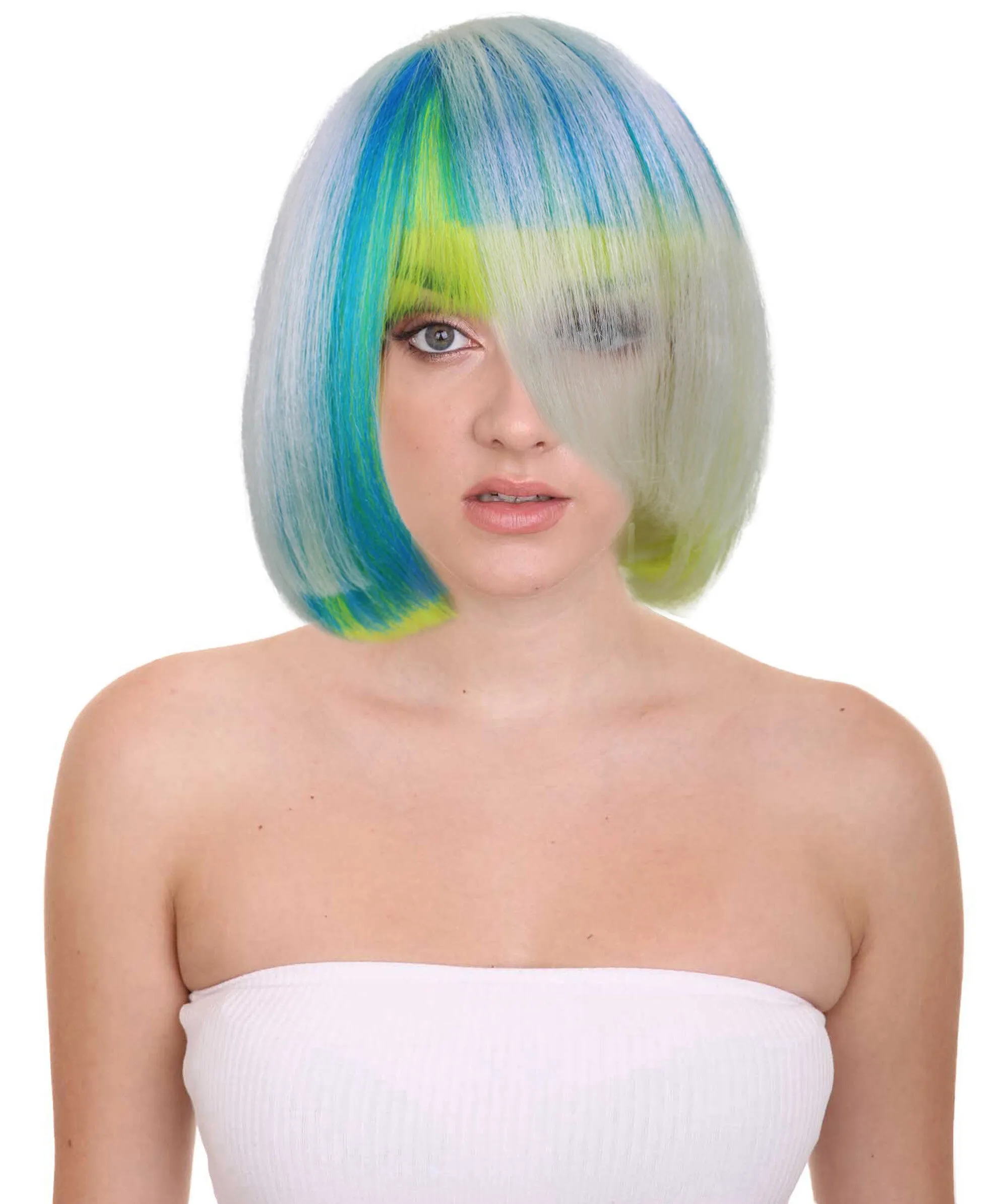 Adult Women's Diamond Gradient Short Anime Wig | Perfect for Halloween | Flame retardant Synthetic Fiber