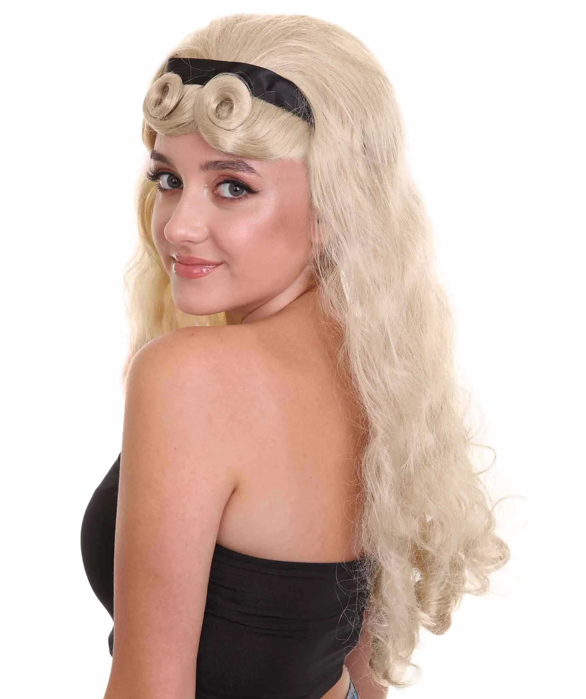 Adult women's Fantasy movie character Wig| Long Blonde Cosplay Halloween Wig | Premium Breathable Capless Cap