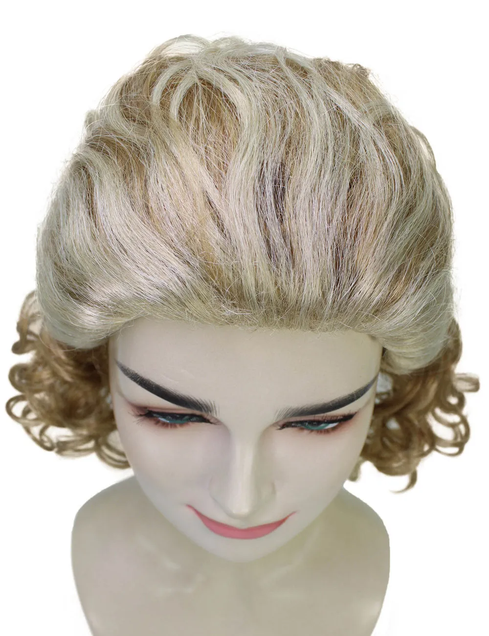 Adult Women’s Historical TV Shows Martha Mitchell Blonde Bouffant and Flipped-out Bob Wig I Flame-retardant 100% Synthetic Fiber Cosplay Wig