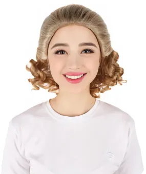 Adult Women’s Historical TV Shows Martha Mitchell Blonde Bouffant and Flipped-out Bob Wig I Flame-retardant 100% Synthetic Fiber Cosplay Wig