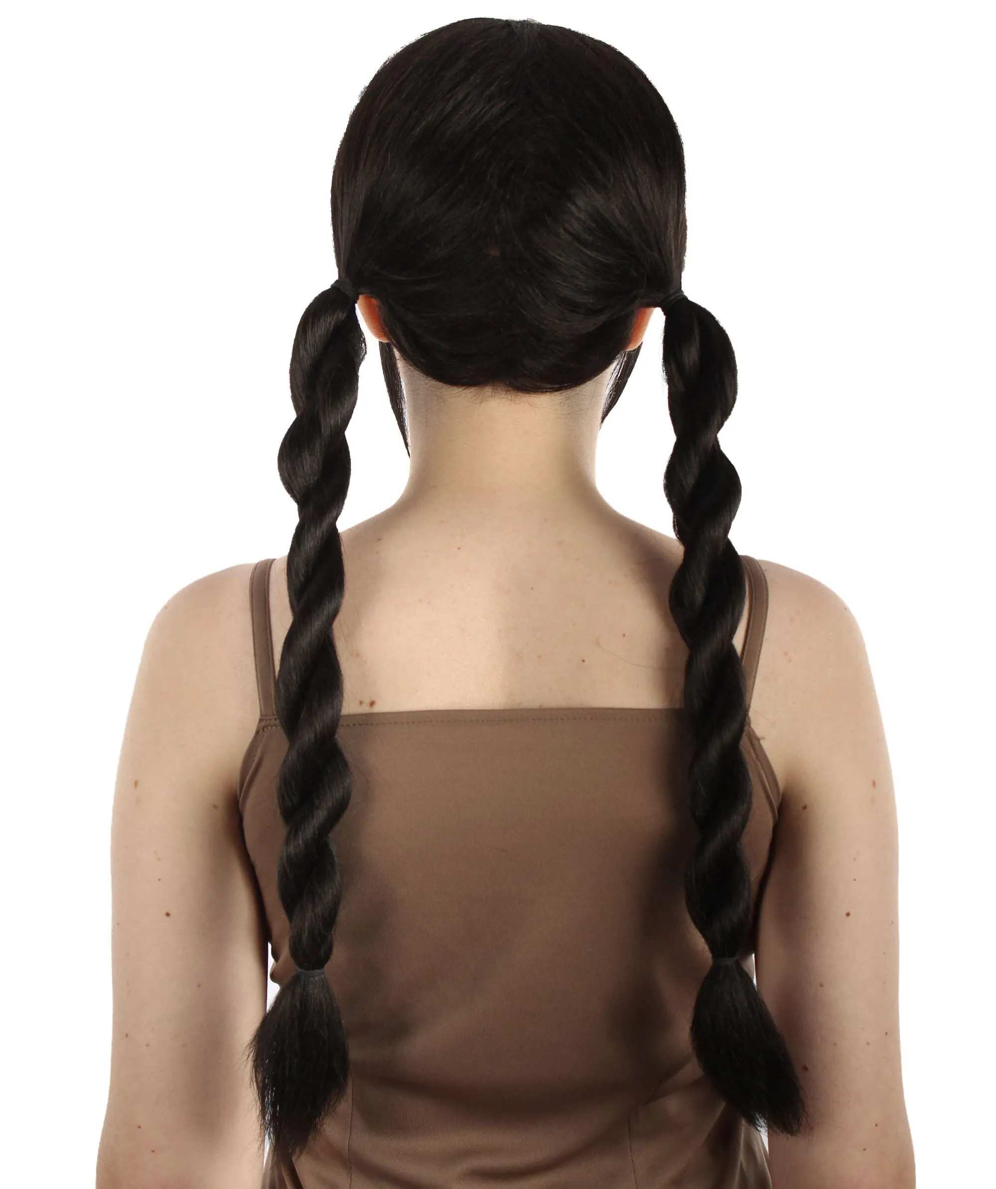 Adult Women's K-pop Girl Group Braided Pigtail Wig, Best for Halloween, Flame-retardant Synthetic Fiber