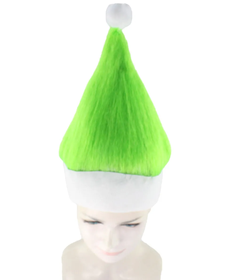 Adult Women’s Lime Green Santa's Sidekick Wig | Christmas Troll Wigs | Premium Breathable Capless Cap
