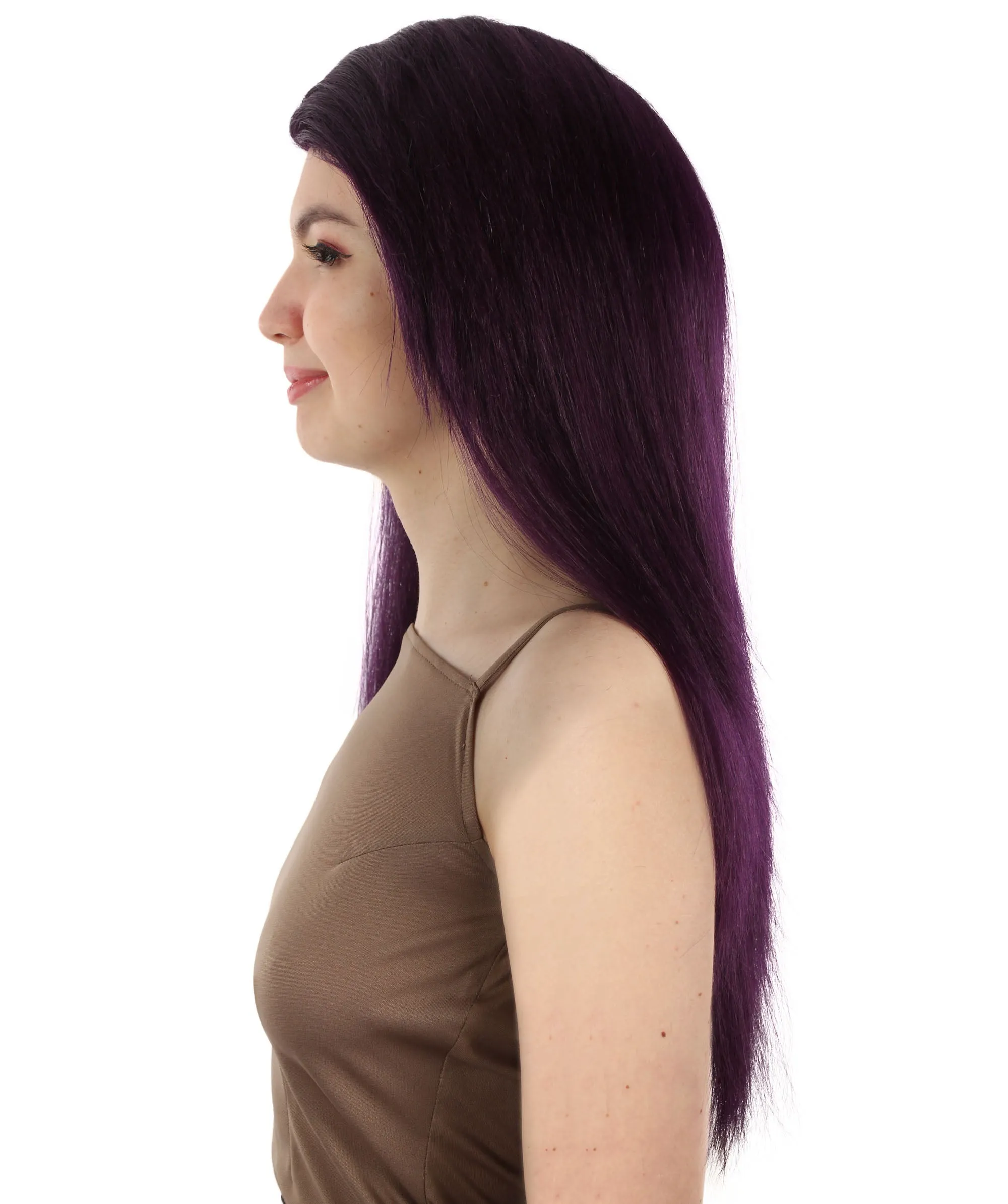 Adult Women's Long Straight Side Part  Cosplay Wig | Multiple Color Collections | Premium Breathable Capless Cap | HPO