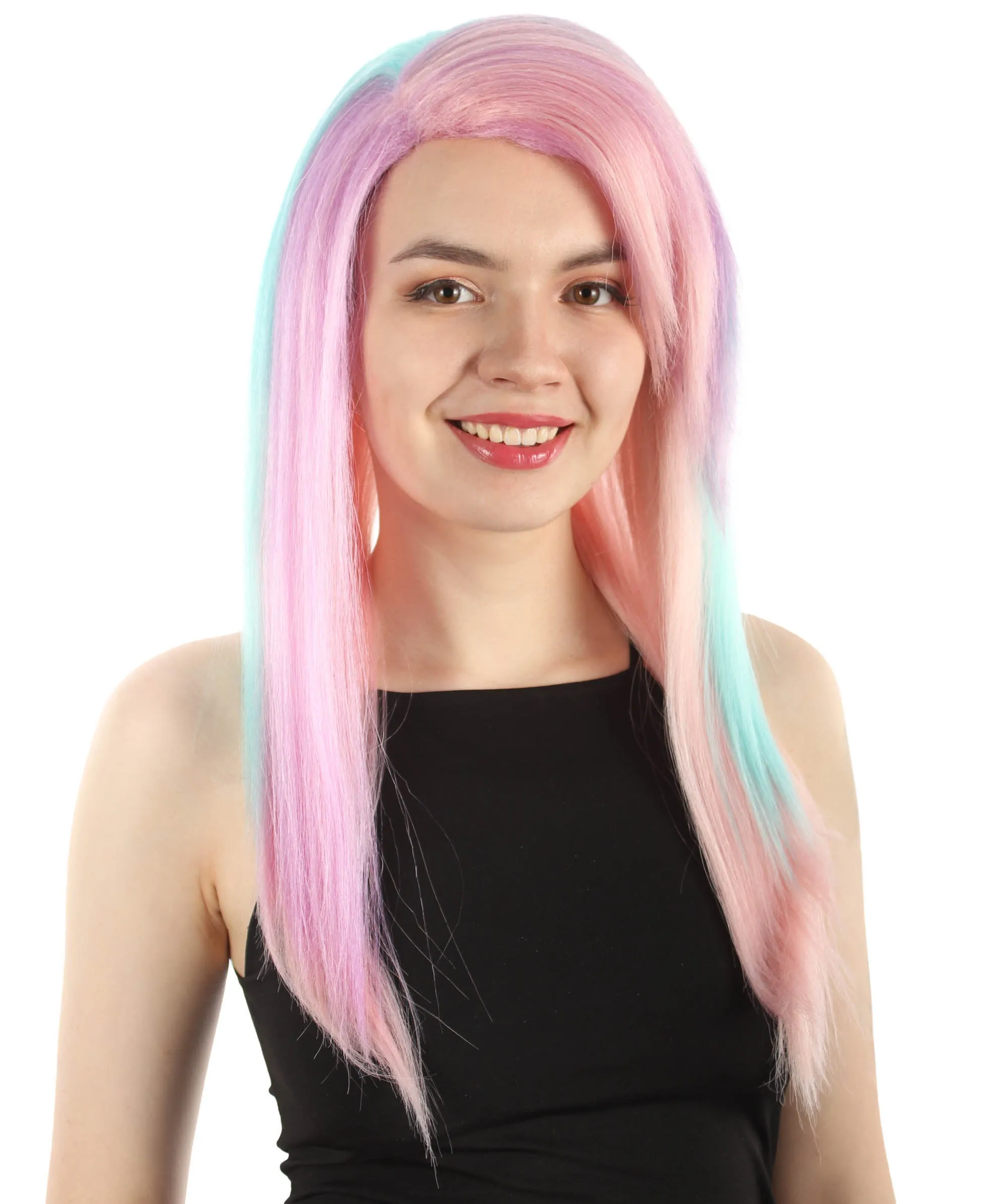 Adult Women's Long Straight Side Part  Cosplay Wig | Multiple Color Collections | Premium Breathable Capless Cap | HPO