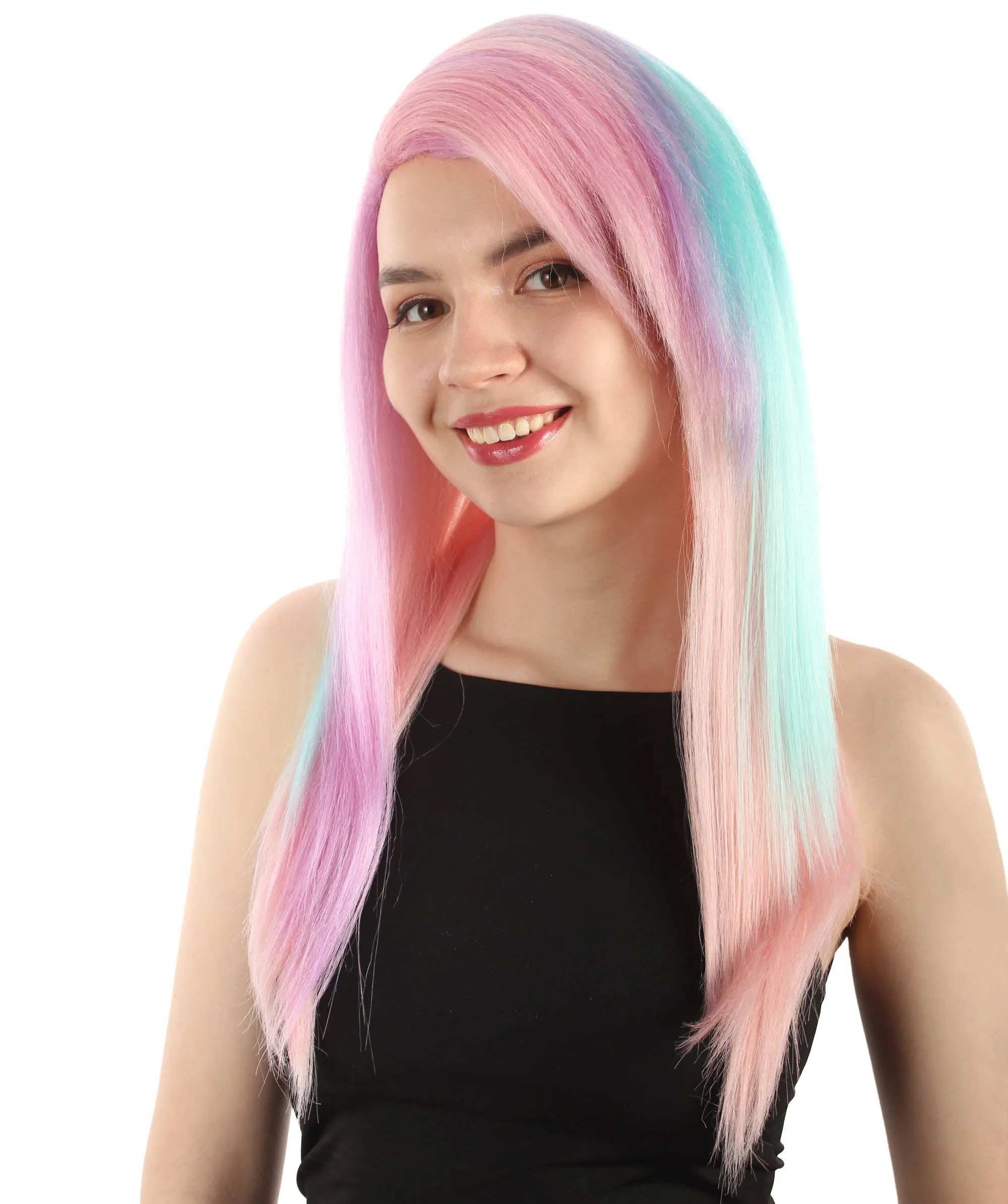 Adult Women's Long Straight Side Part  Cosplay Wig | Multiple Color Collections | Premium Breathable Capless Cap | HPO
