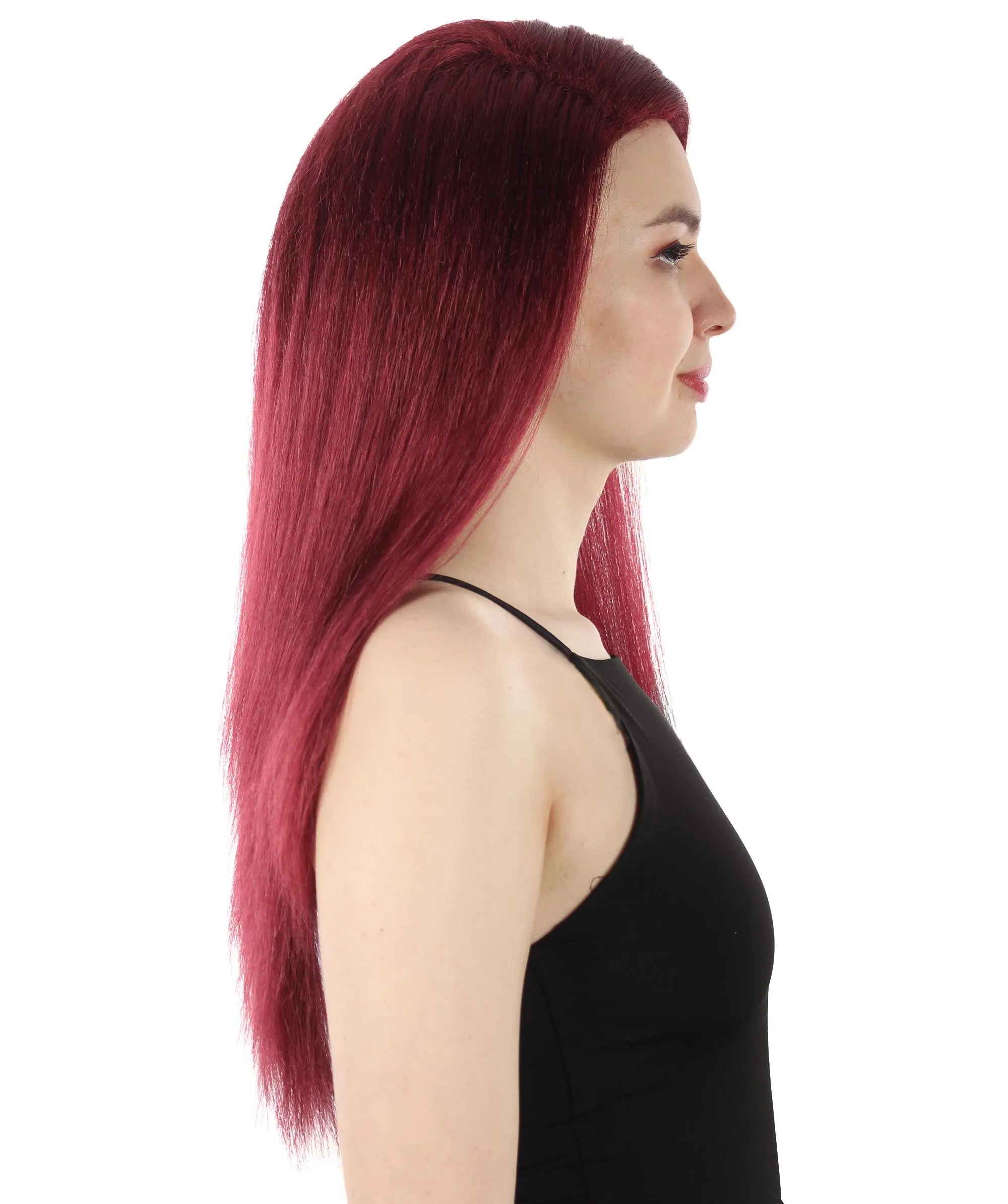 Adult Women's Long Straight Side Part  Cosplay Wig | Multiple Color Collections | Premium Breathable Capless Cap | HPO