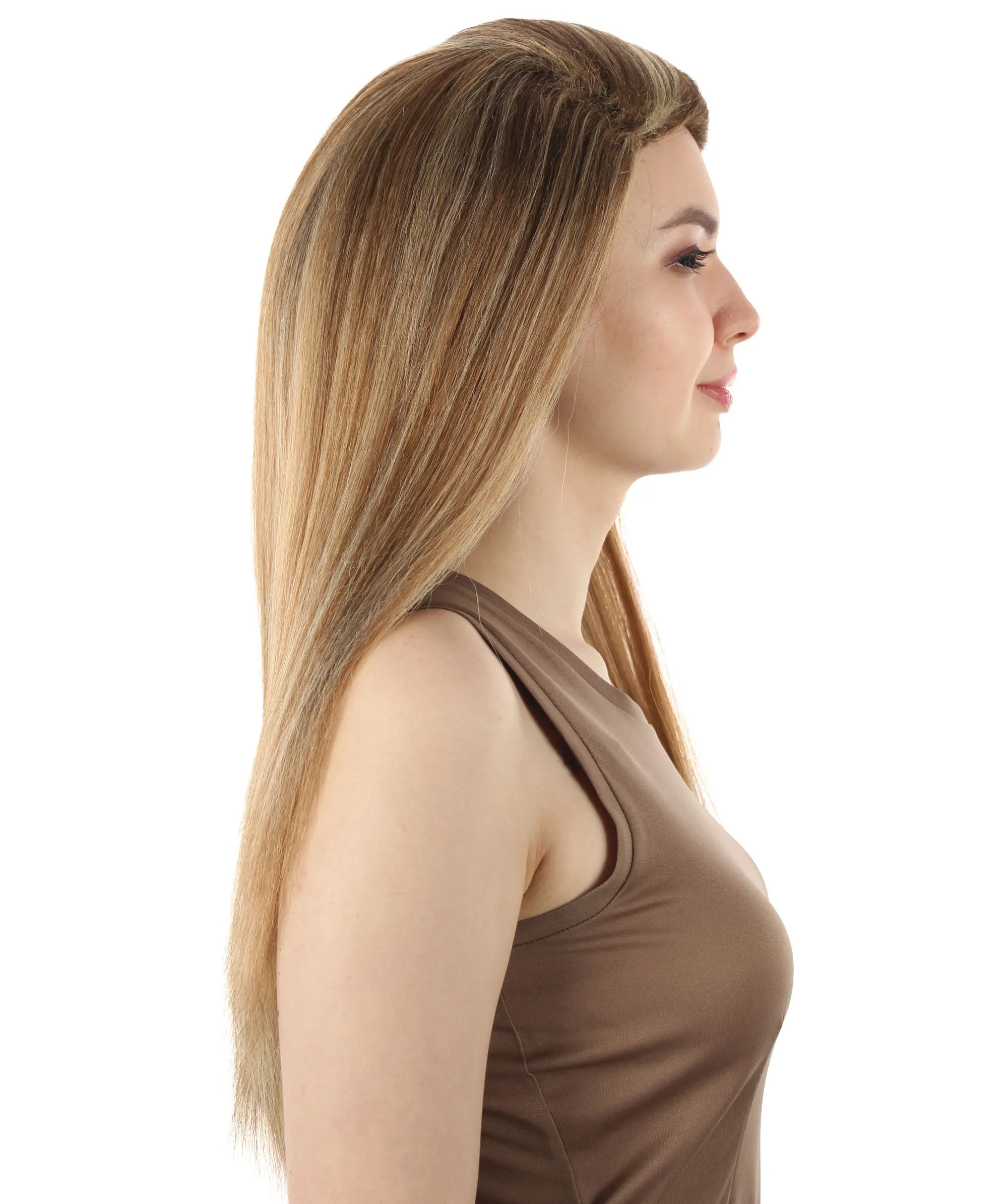 Adult Women's Long Straight Side Part  Cosplay Wig | Multiple Color Collections | Premium Breathable Capless Cap | HPO