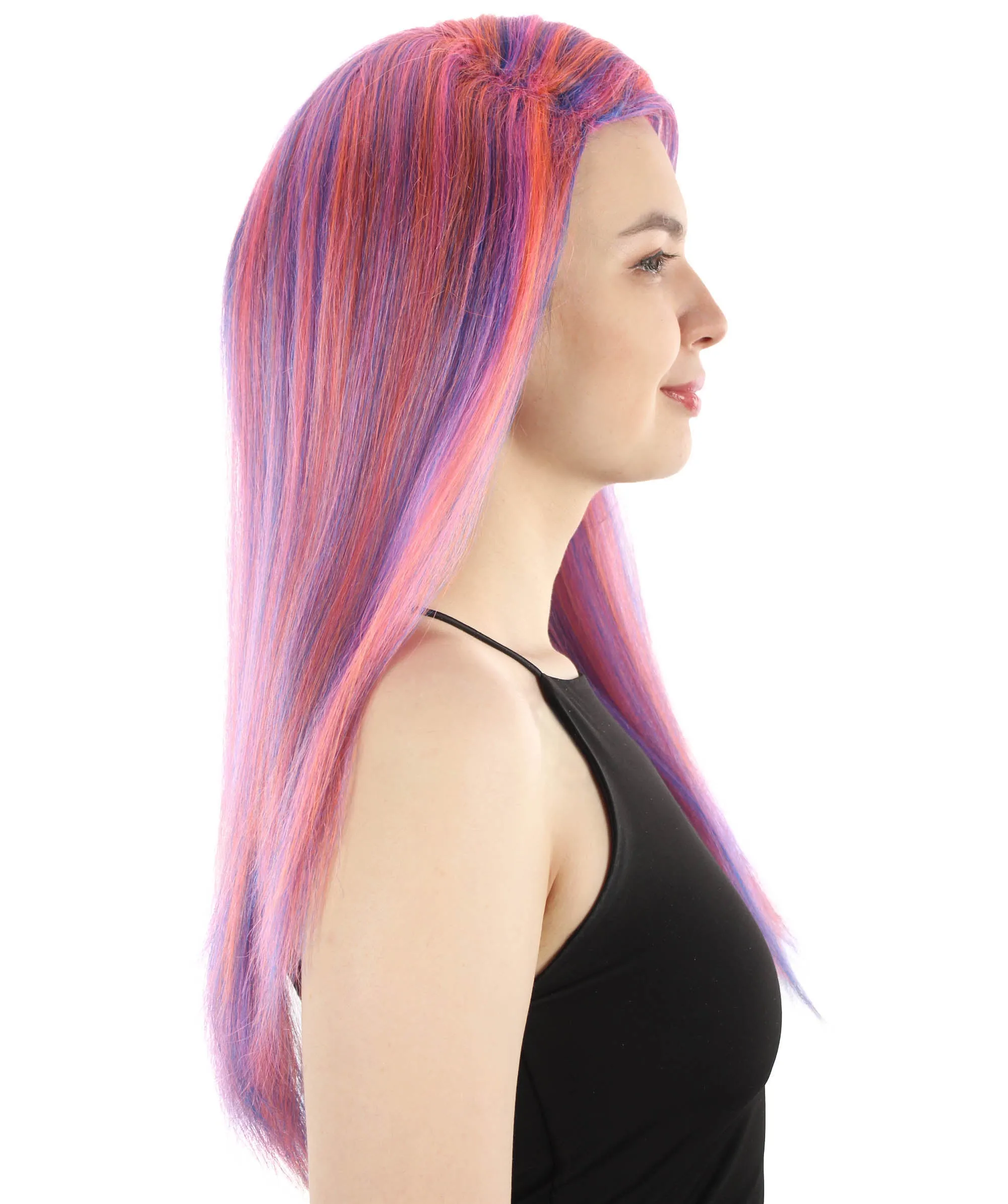 Adult Women's Long Straight Side Part  Cosplay Wig | Multiple Color Collections | Premium Breathable Capless Cap | HPO