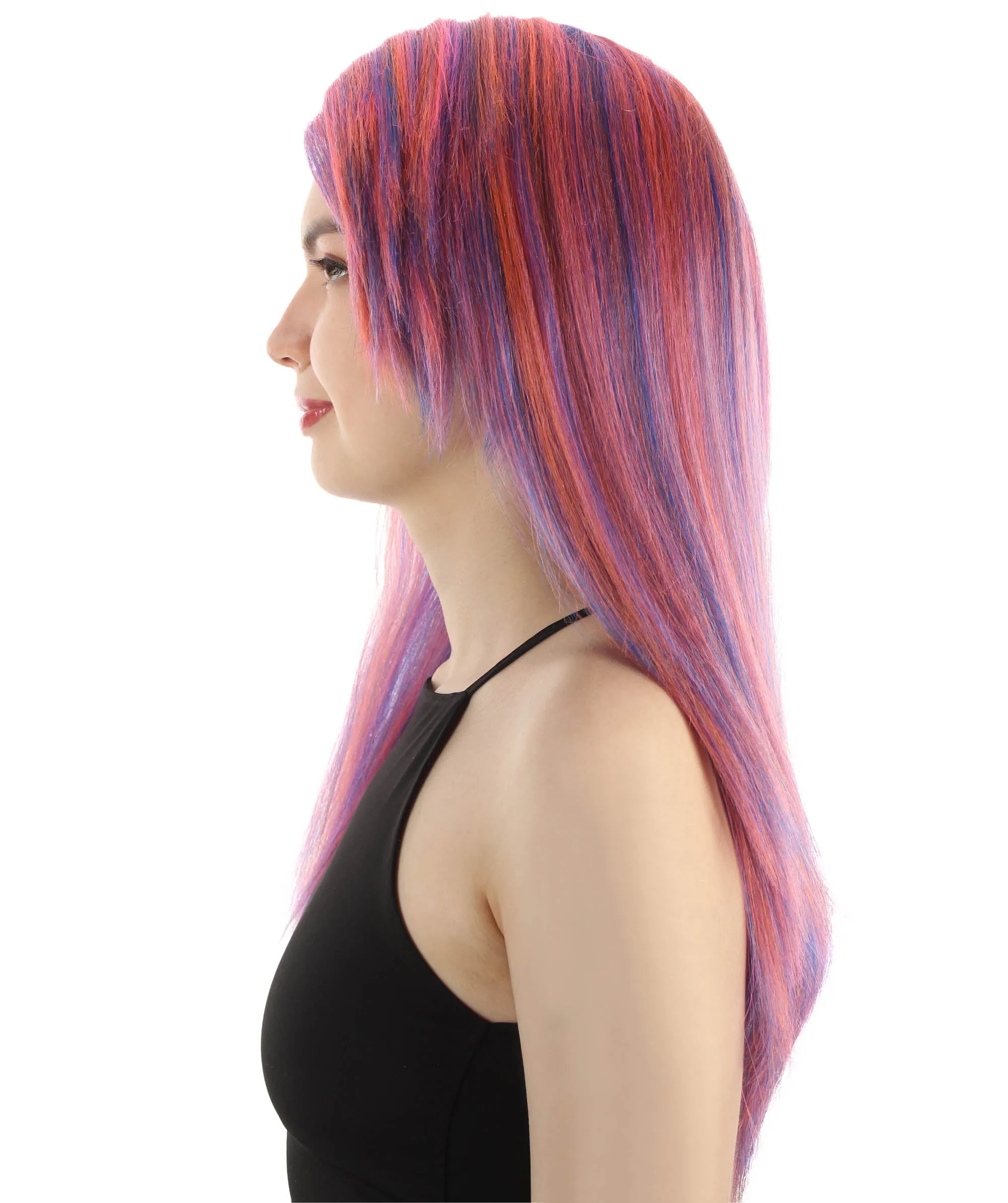 Adult Women's Long Straight Side Part  Cosplay Wig | Multiple Color Collections | Premium Breathable Capless Cap | HPO