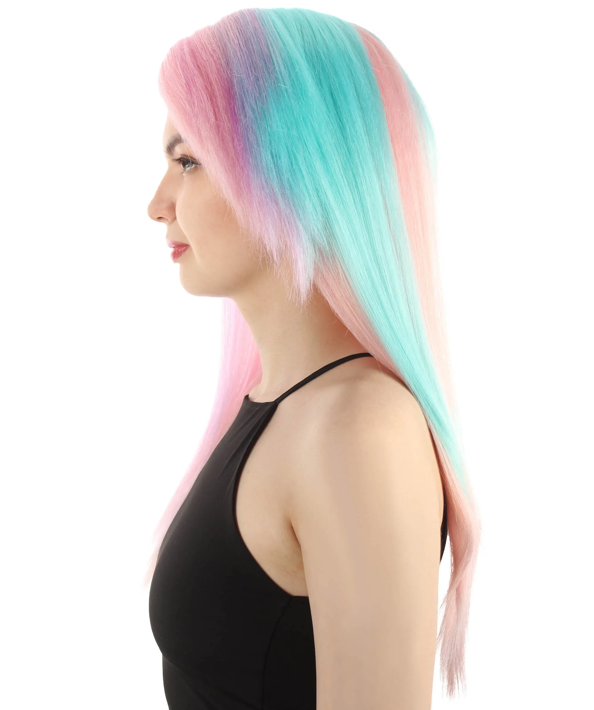 Adult Women's Long Straight Side Part  Cosplay Wig | Multiple Color Collections | Premium Breathable Capless Cap | HPO