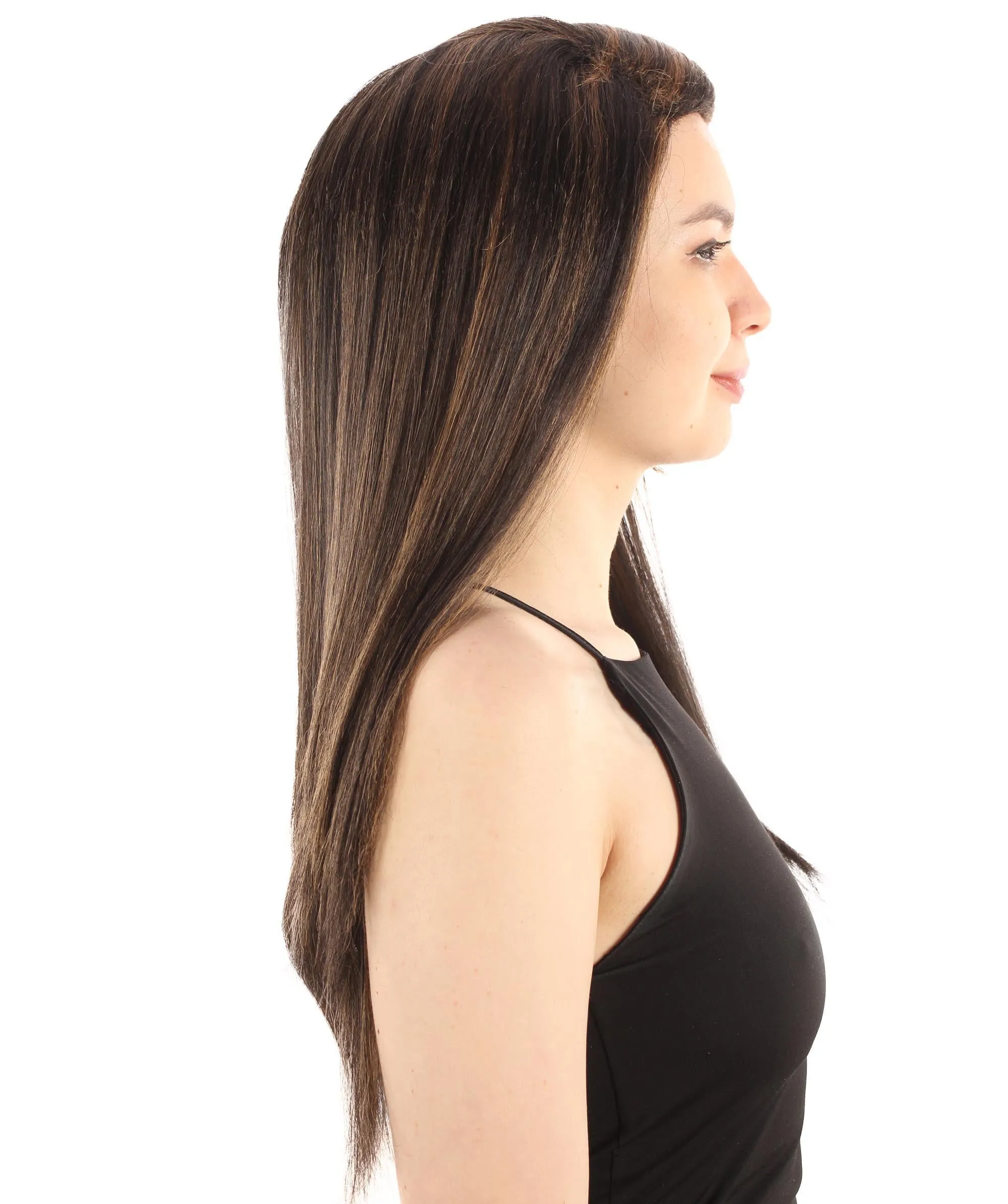 Adult Women's Long Straight Side Part  Cosplay Wig | Multiple Color Collections | Premium Breathable Capless Cap | HPO