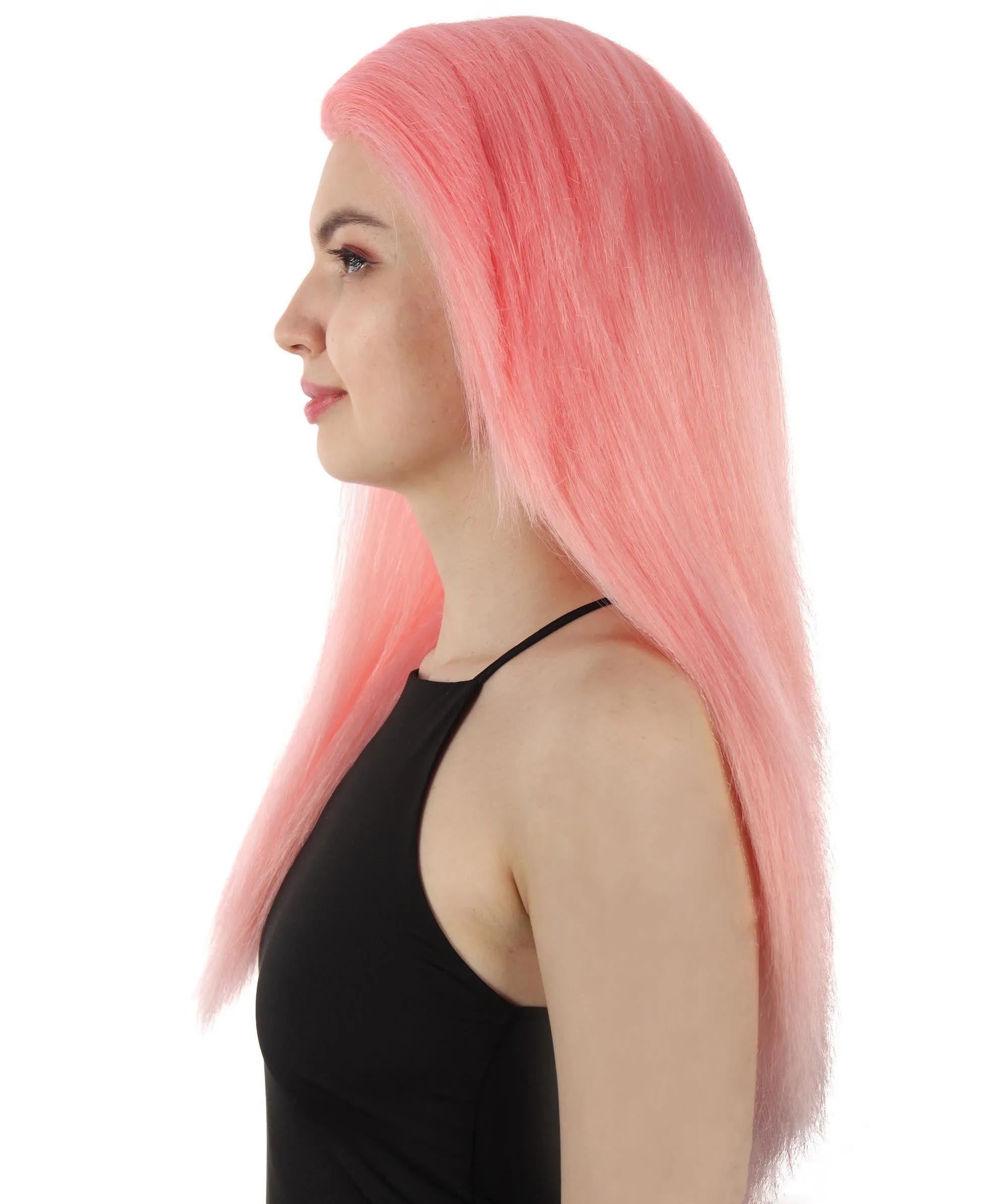 Adult Women's Long Straight Side Part  Cosplay Wig | Multiple Color Collections | Premium Breathable Capless Cap | HPO
