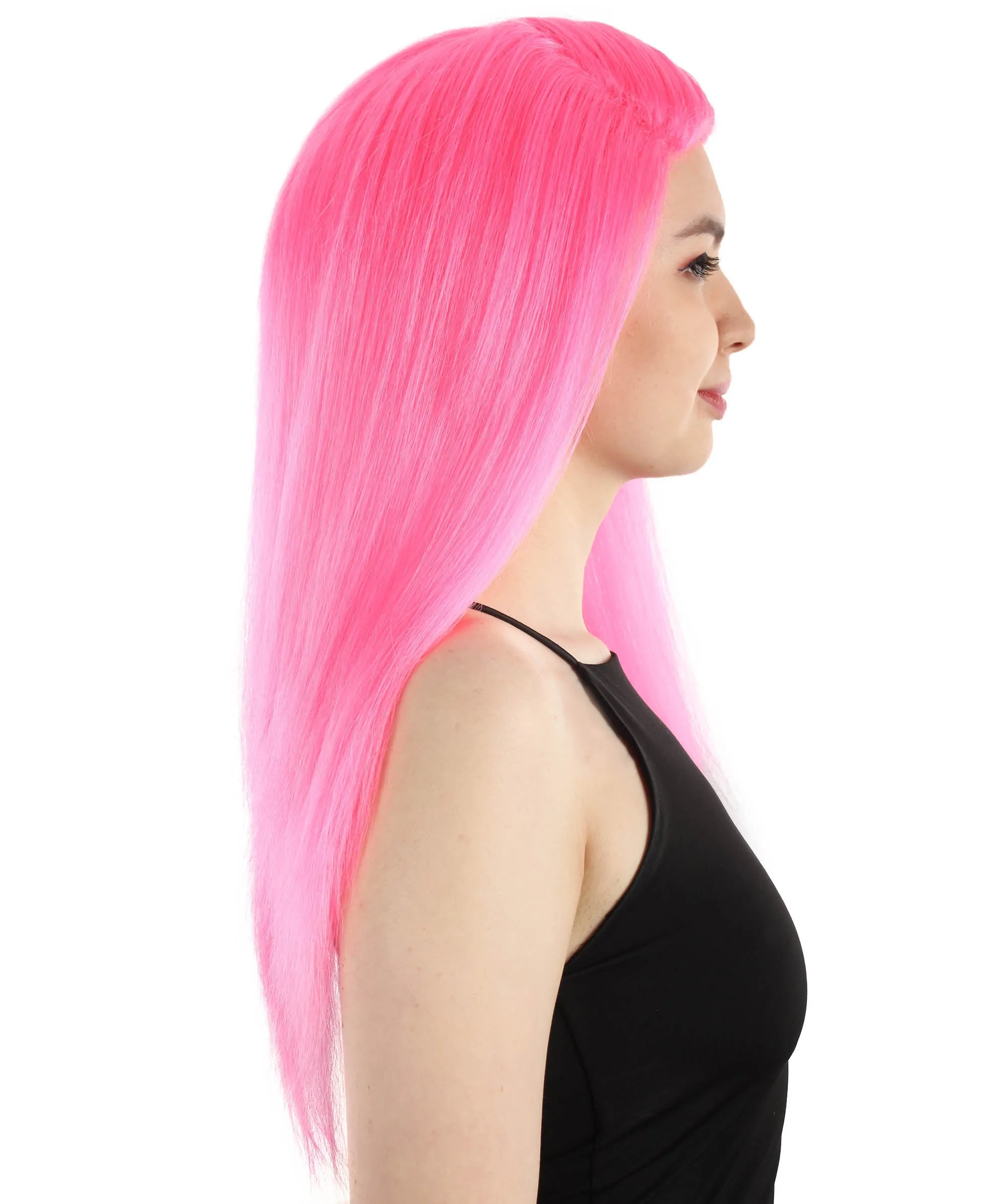 Adult Women's Long Straight Side Part  Cosplay Wig | Multiple Color Collections | Premium Breathable Capless Cap | HPO