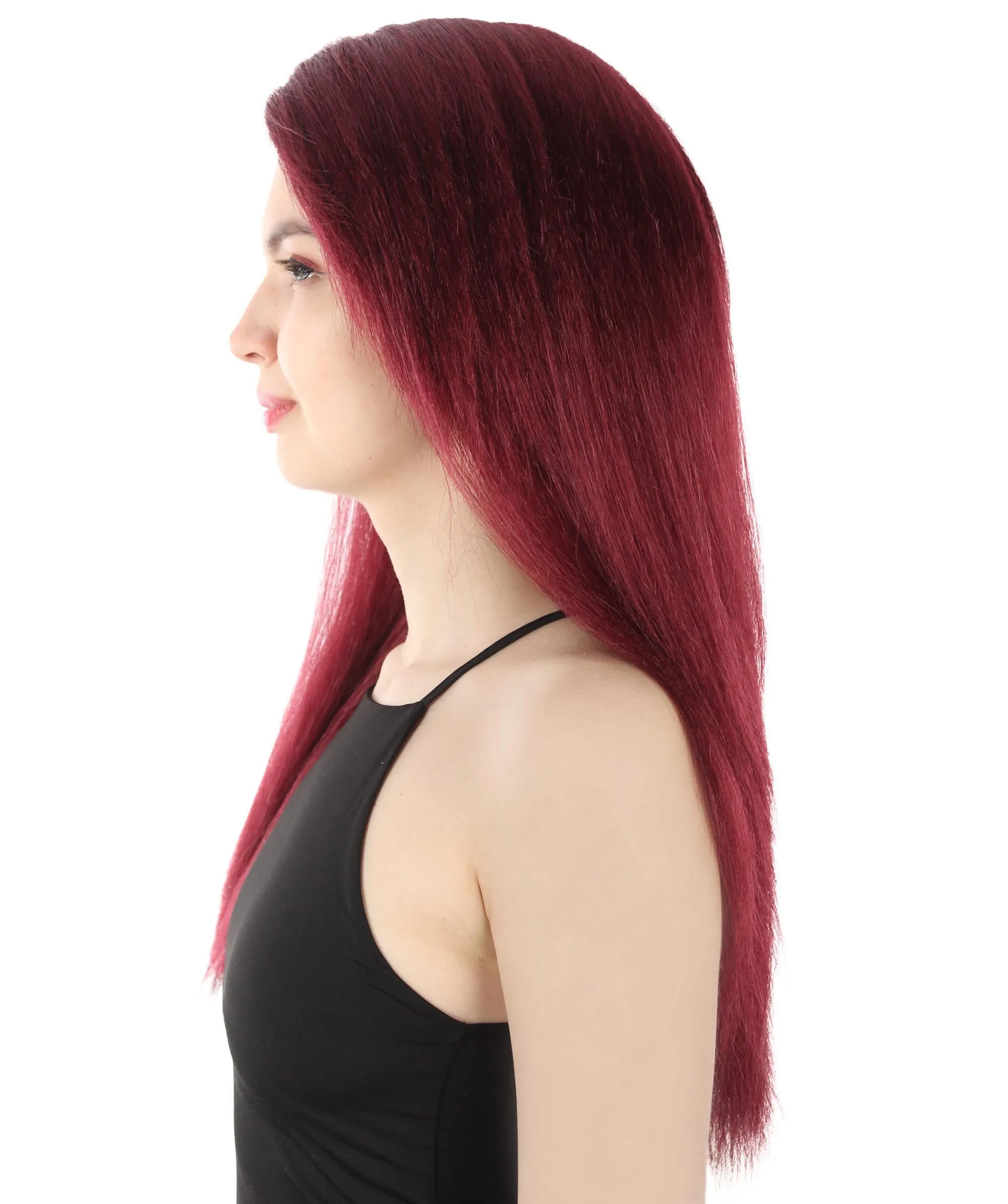Adult Women's Long Straight Side Part  Cosplay Wig | Multiple Color Collections | Premium Breathable Capless Cap | HPO