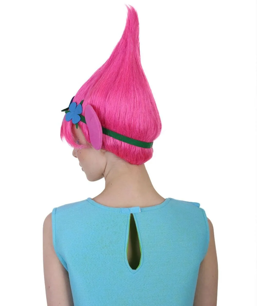Adult Women's Magical Troll Princess Halloween Cosplay Bundle| Wig & Costume| Multiple Color & Size Options
