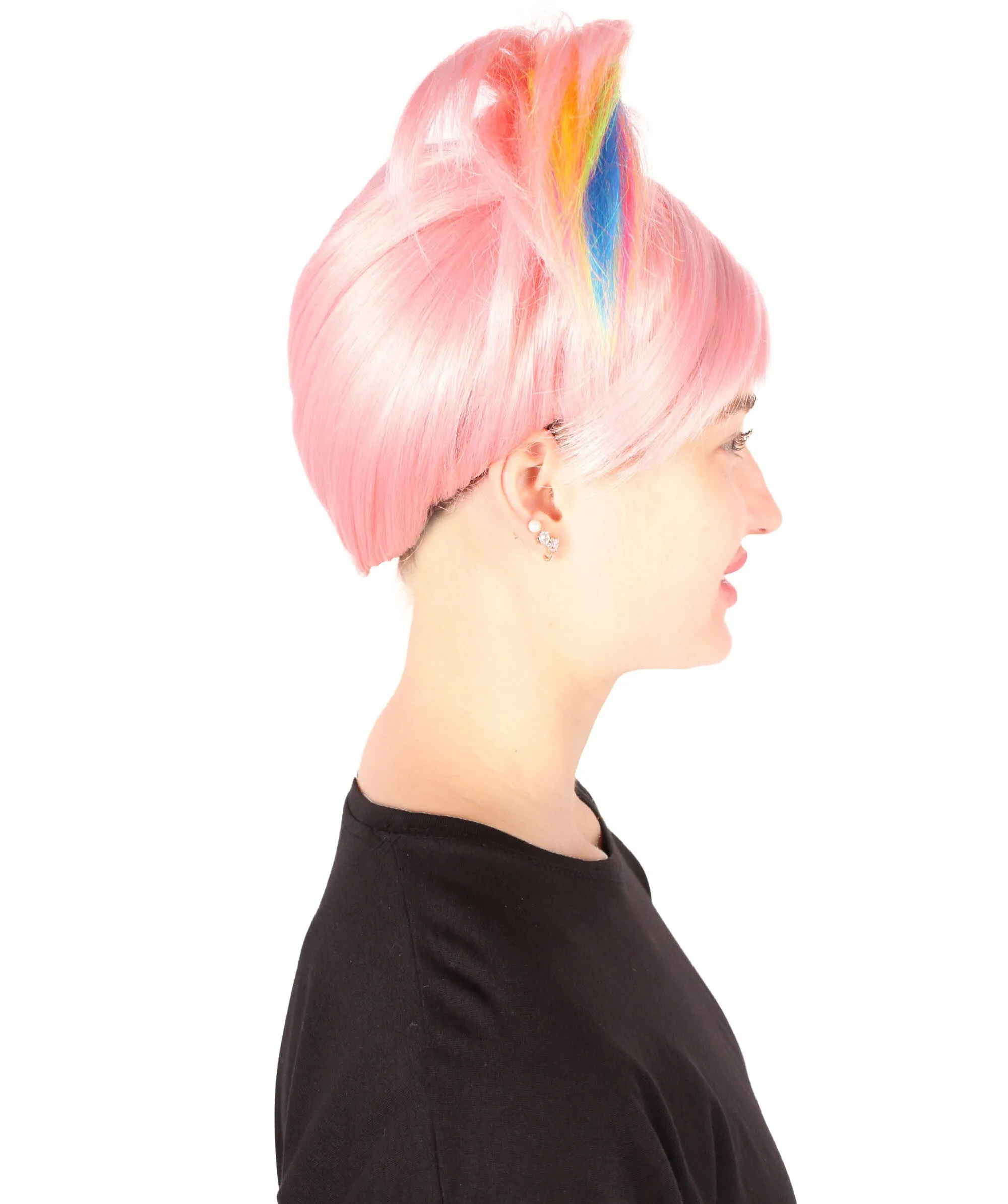 Adult Women's Pink Pigtails Troll Wig | Perfect for Halloween | Synthetic Fiber | Perfect for Halloween