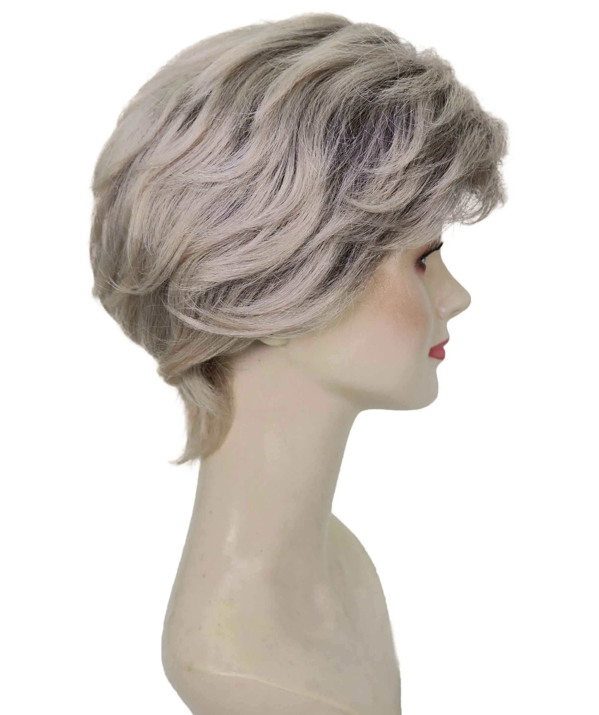 Adult Women’s Royal Princess D Short Blonde Wig | Best for Halloween | Flame-retardant Synthetic Fiber