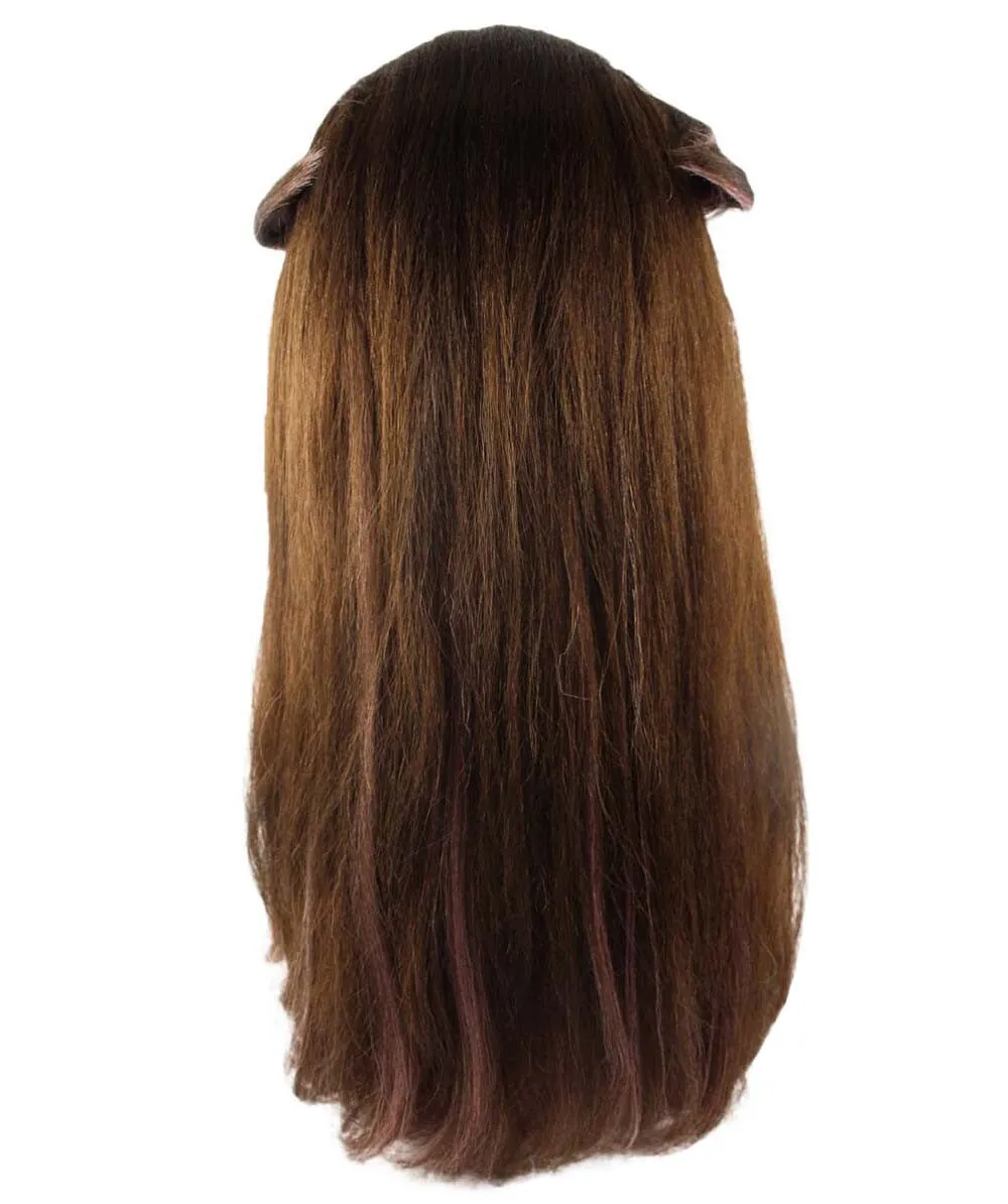 Adult Women's Stylish Long wig with Ears | Perfect for Cosplay | Flame-retardant Synthetic Fiber