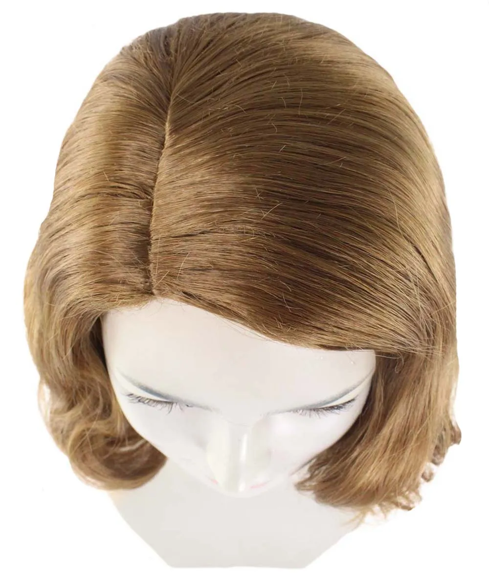 Adult Women’s TV Series Mad Betty Wig | Medium Brown Fancy Wig | Premium Breathable Capless Cap| Flame-retardant Synthetic Fiber| Best Halloween Wig