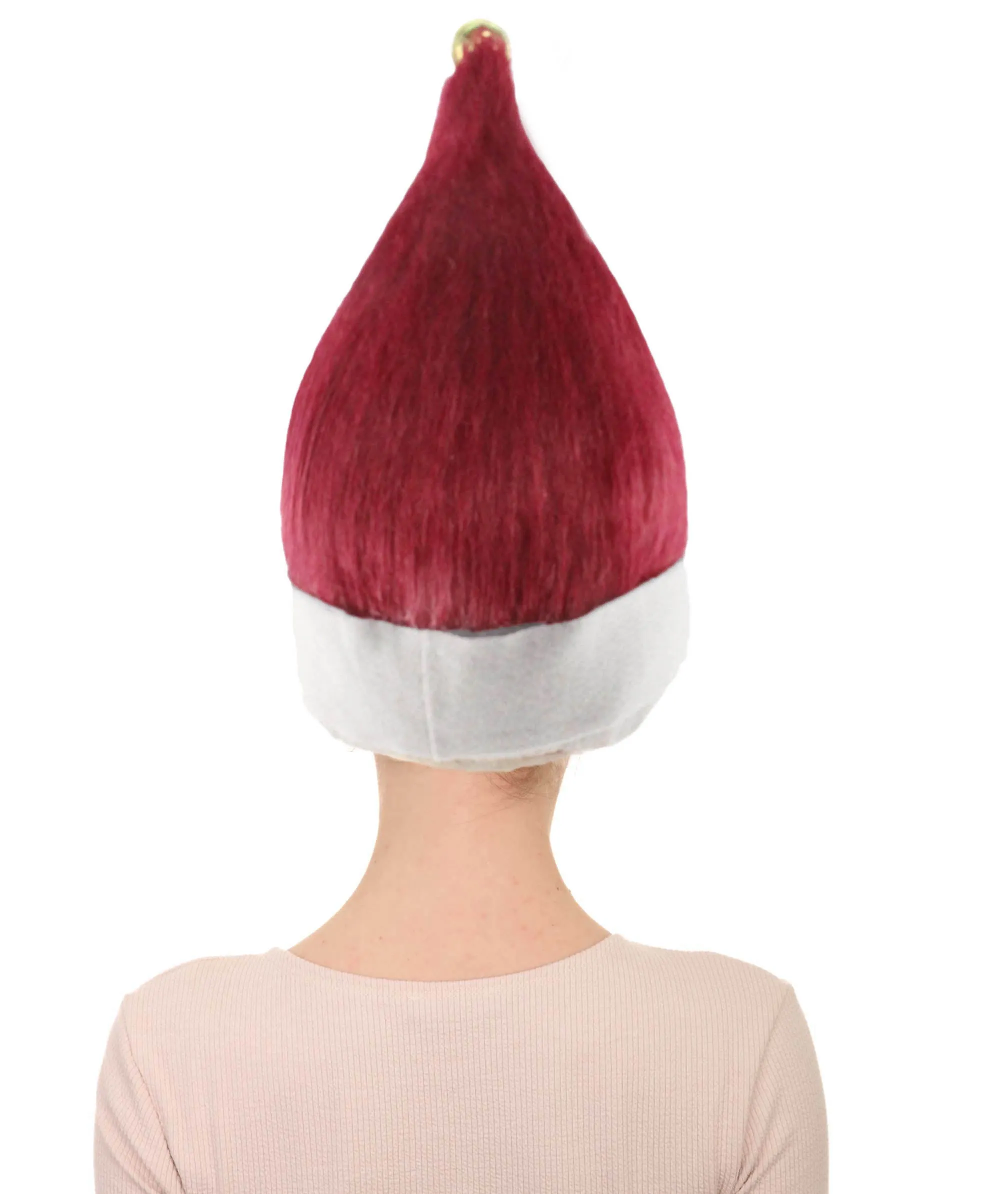 Adult Women’s Velvet Red Santa's Sidekick Wig | Christmas Wigs | Premium Breathable Capless Cap