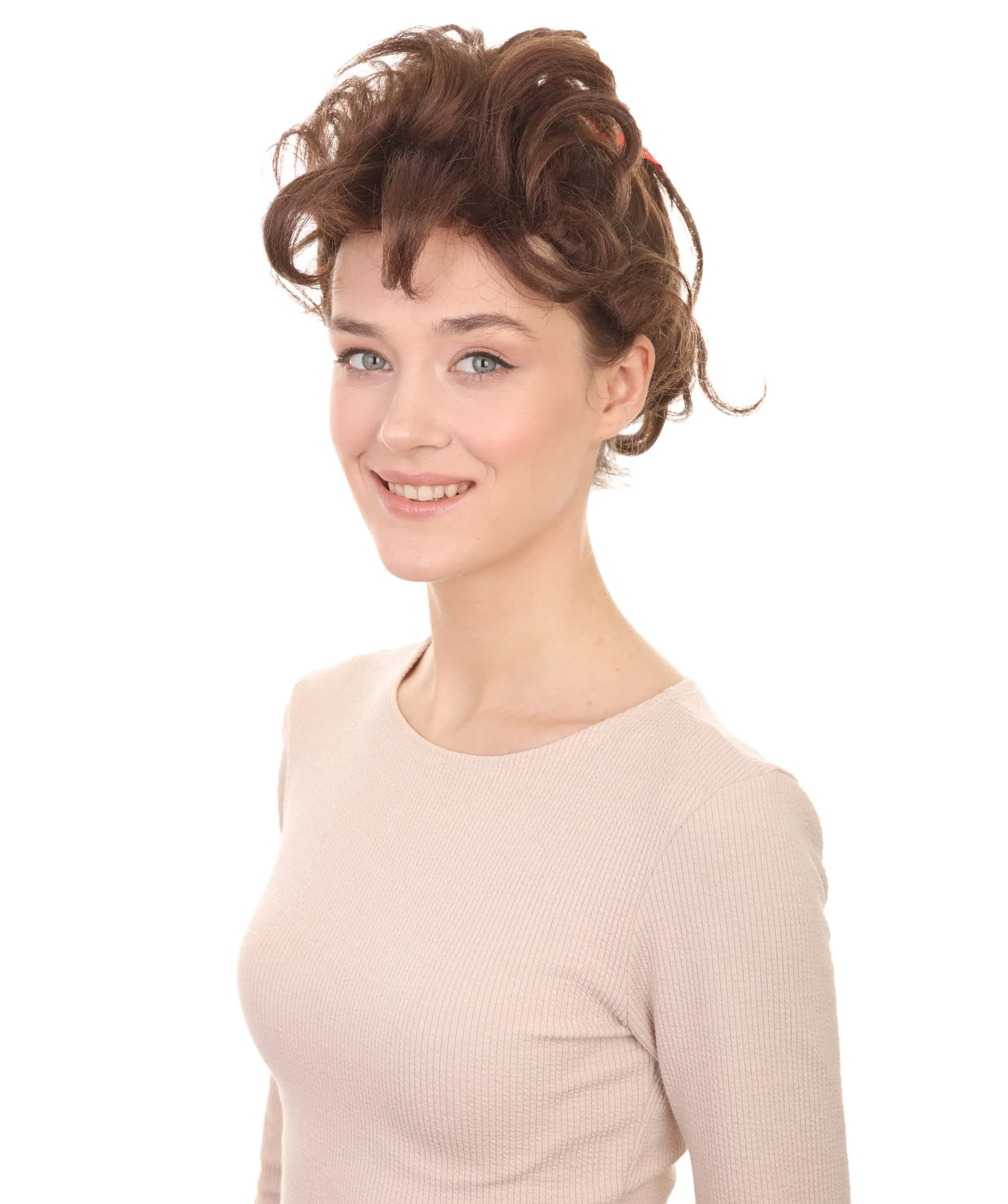 American TV Show Womens Wig , Fancy Party Event Ready Halloween Wig , Premium Breathable Capless Cap