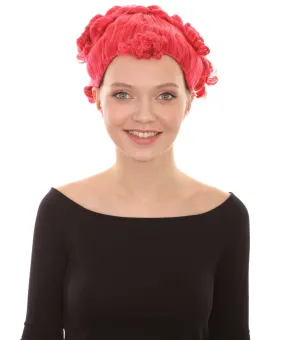 Animated Movie Character Wig , Red Sexy Cosplay Party Wig , Premium Breathable Capless Cap