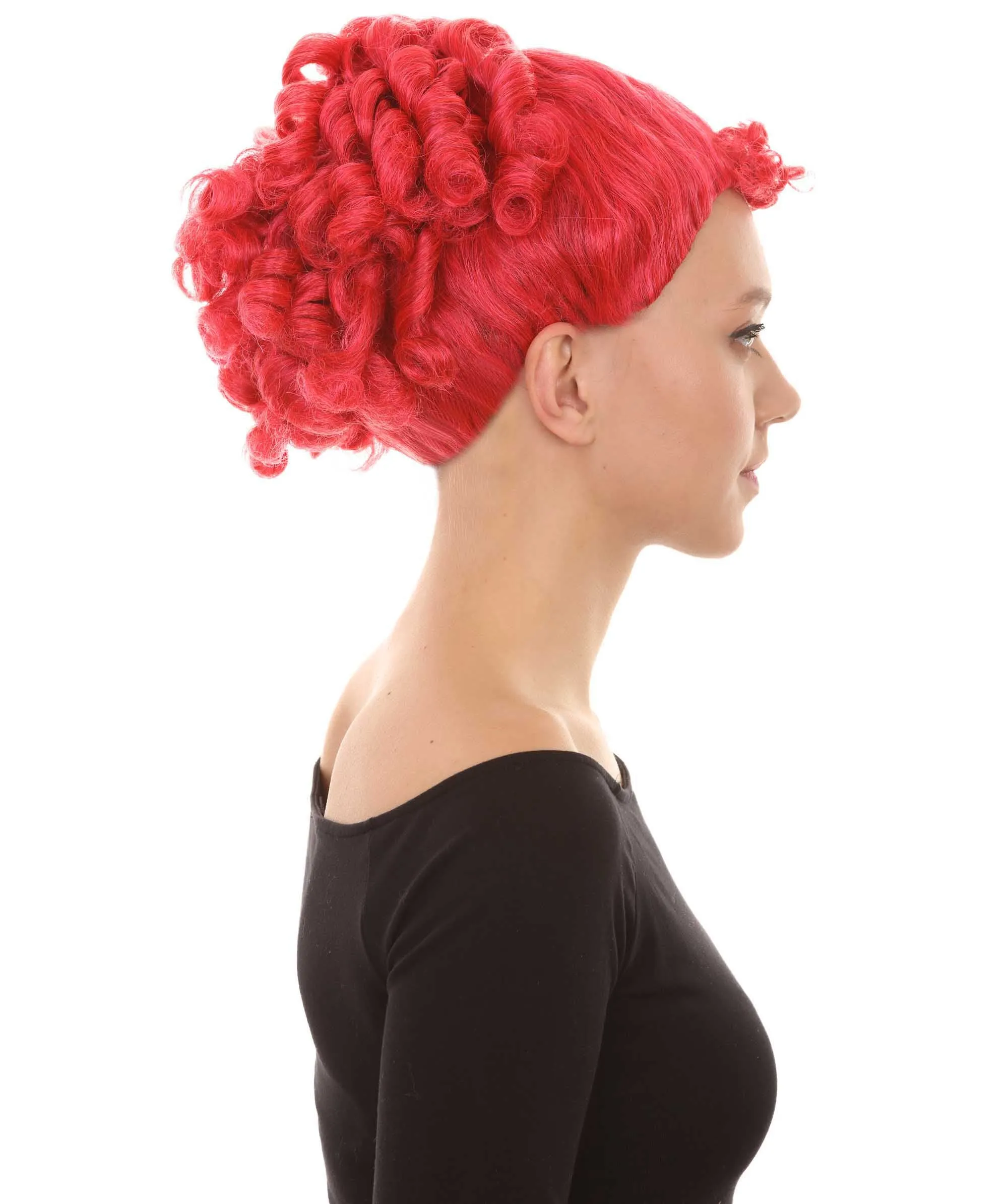 Animated Movie Character Wig , Red Sexy Cosplay Party Wig , Premium Breathable Capless Cap