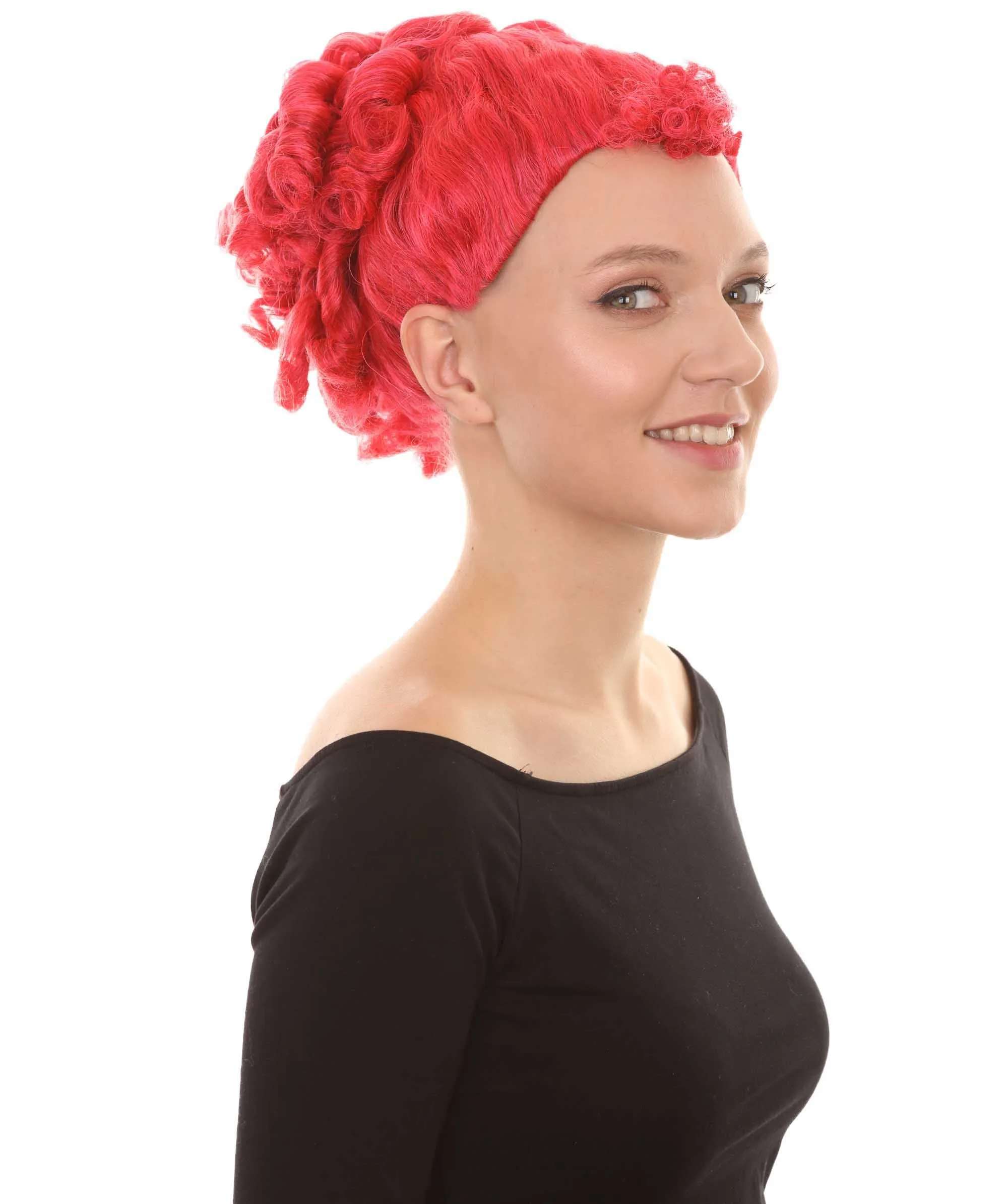 Animated Movie Character Wig , Red Sexy Cosplay Party Wig , Premium Breathable Capless Cap