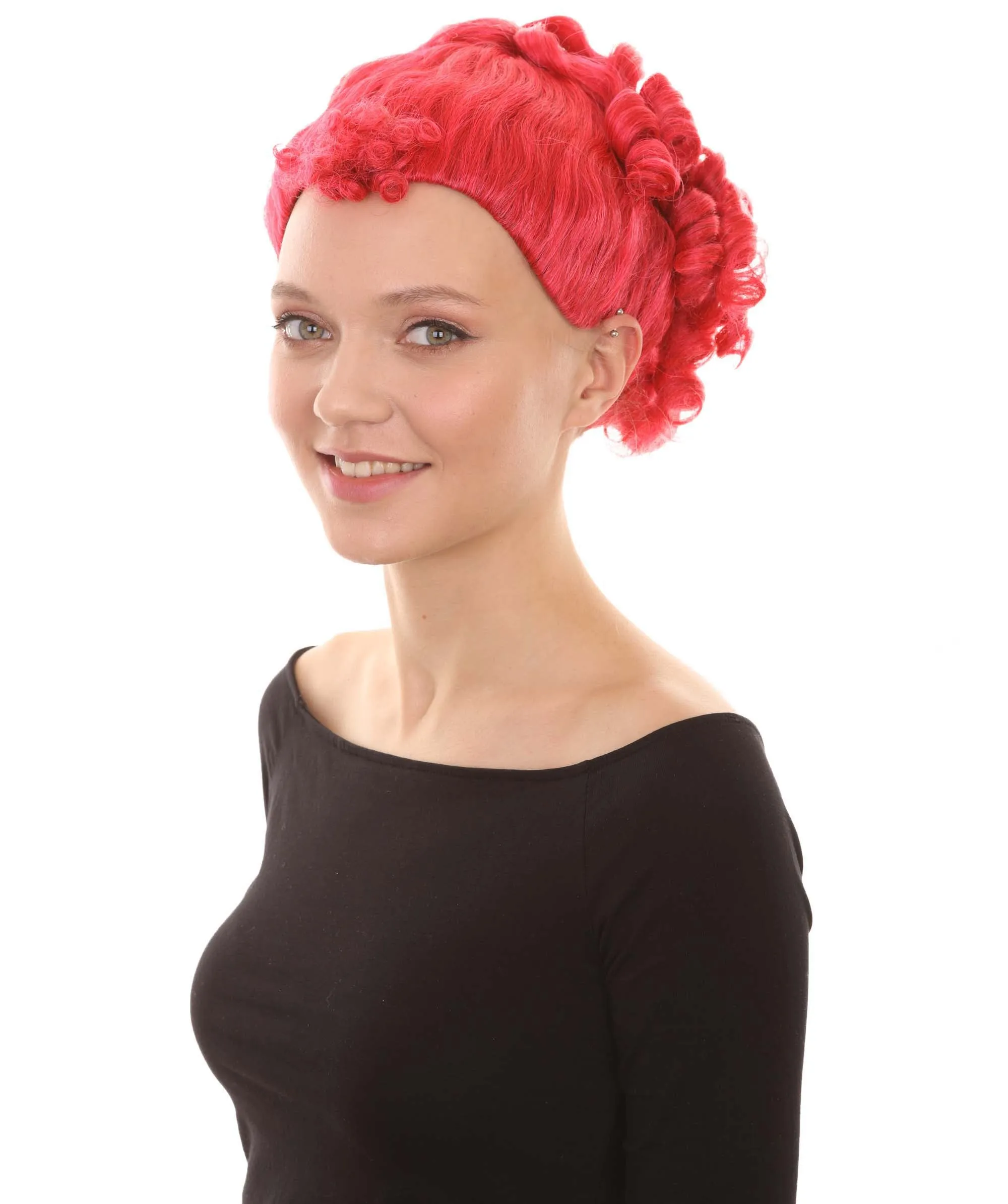Animated Movie Character Wig , Red Sexy Cosplay Party Wig , Premium Breathable Capless Cap