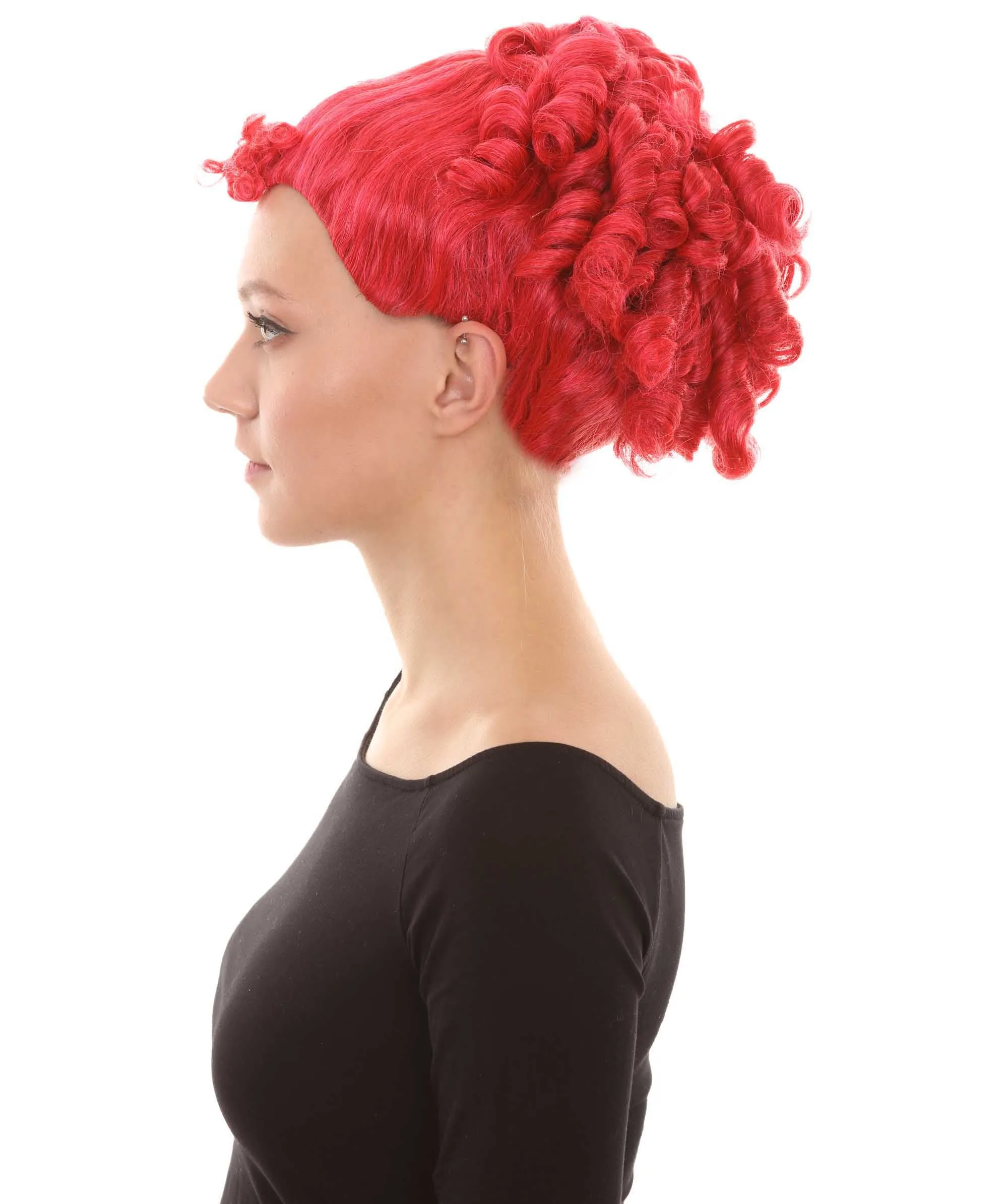 Animated Movie Character Wig , Red Sexy Cosplay Party Wig , Premium Breathable Capless Cap