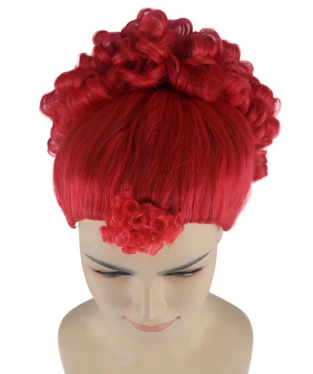 Animated Movie Character Wig , Red Sexy Cosplay Party Wig , Premium Breathable Capless Cap