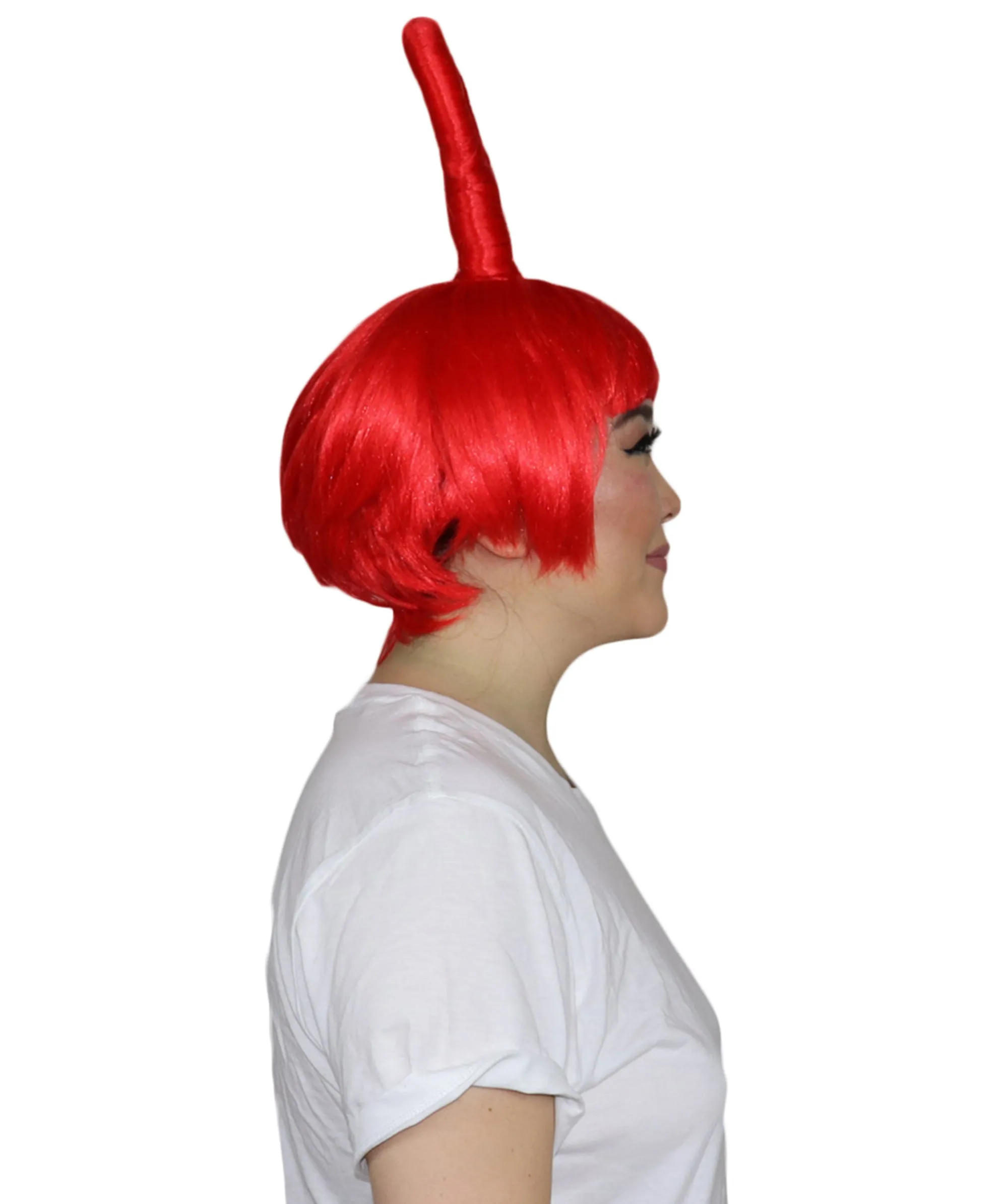 Animation Creature Womens Wig | Red Sexy Cosplay Party Halloween Wig | Premium Breathable Capless Cap