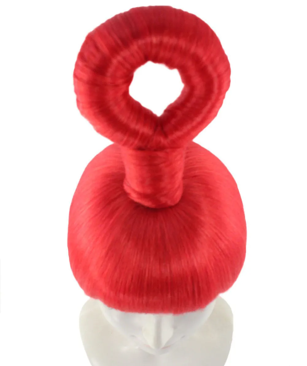 Animation Creature Womens Wig | Red Sexy Cosplay Party Halloween Wig | Premium Breathable Capless Cap