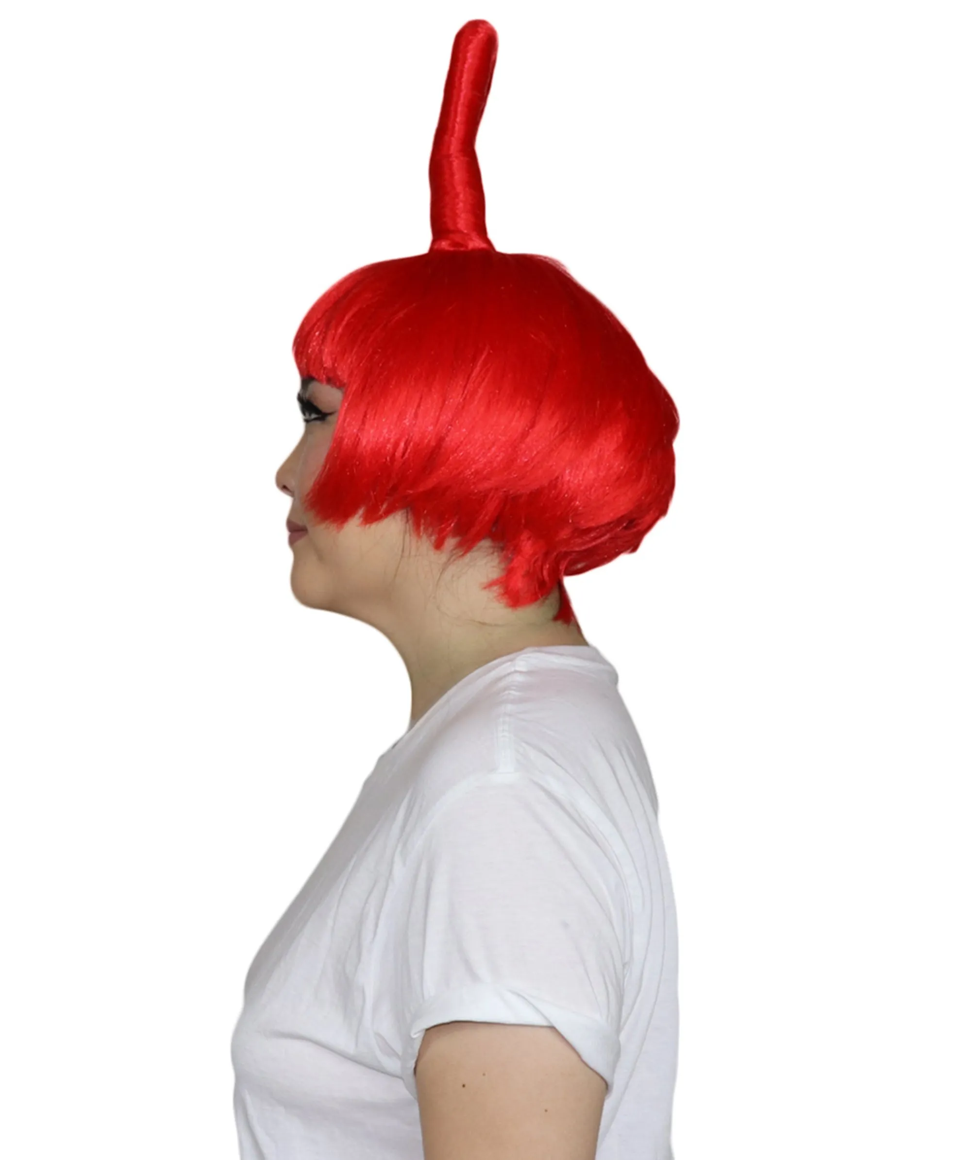 Animation Creature Womens Wig | Red Sexy Cosplay Party Halloween Wig | Premium Breathable Capless Cap