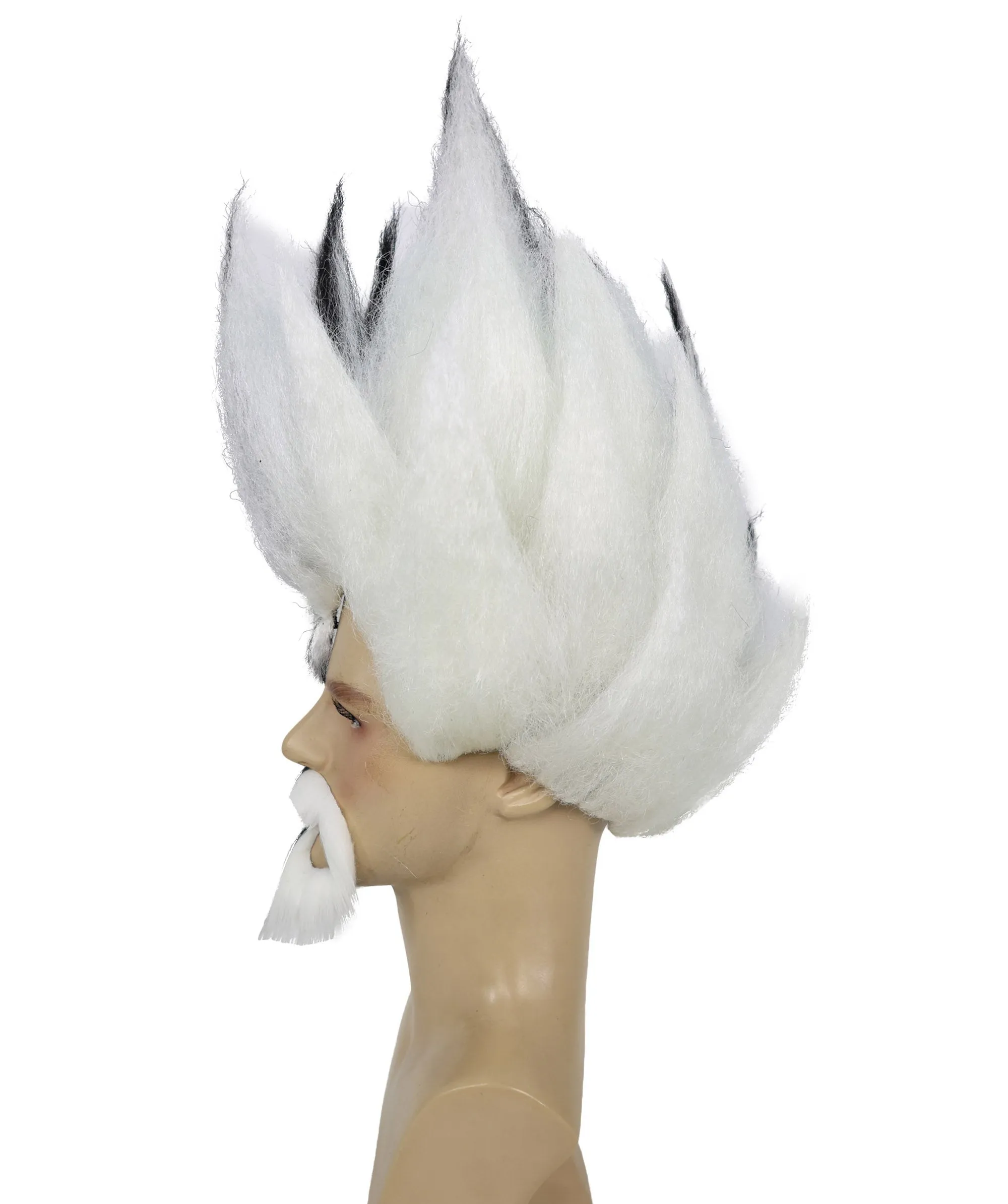 Anime Wig and Full Beard Set |Multiple Color Spike TV/Movie Wigs | Premium Breathable Capless Cap