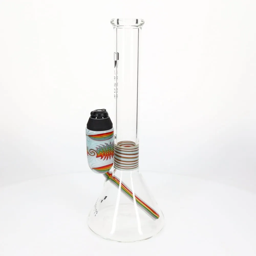 Armor Glass Rainbow & White Wig Wag Proxy 50mm Beaker