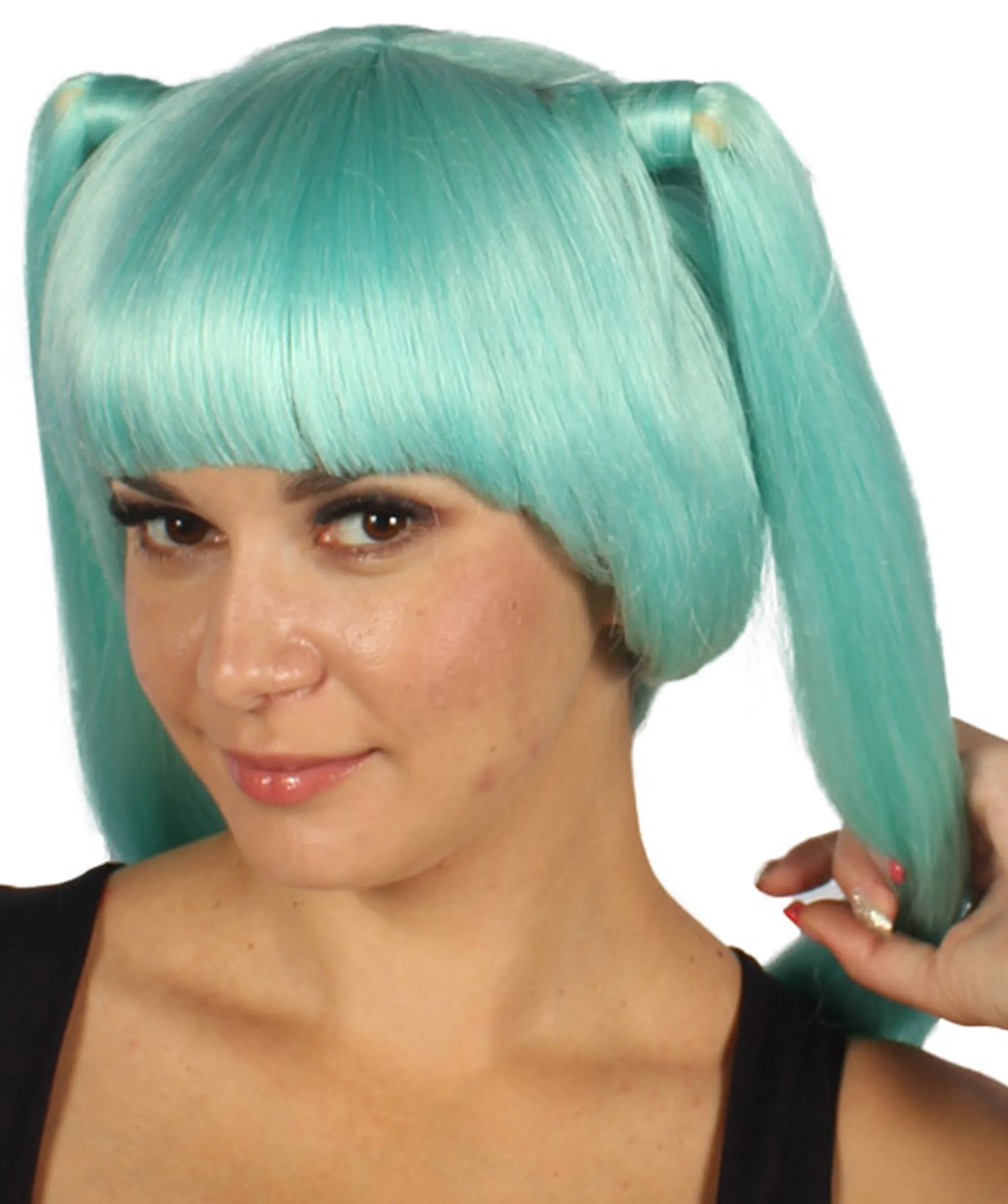 Bella Women's Wig Light Blue | Premium Breathable Capless Cap