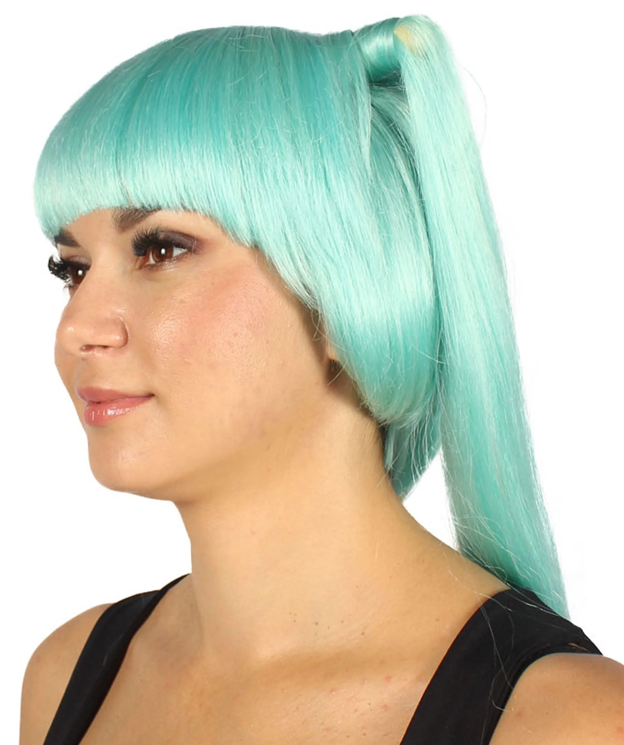 Bella Women's Wig Light Blue | Premium Breathable Capless Cap