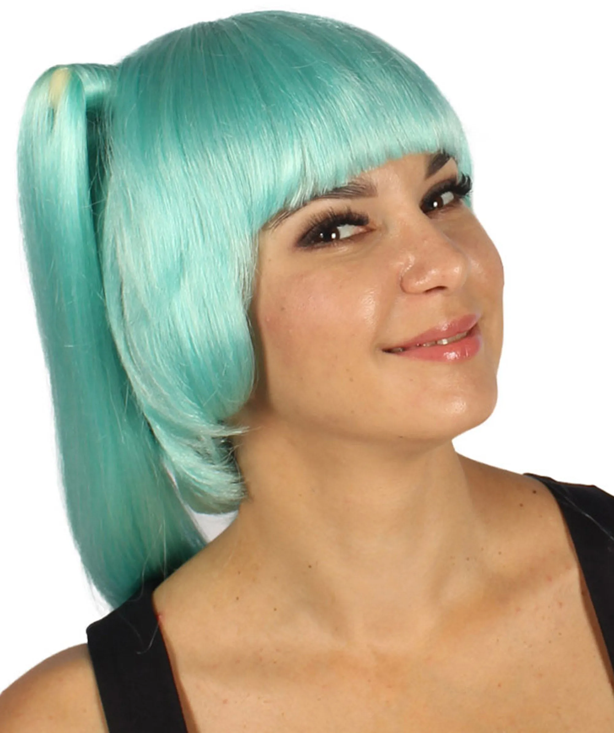 Bella Women's Wig Light Blue | Premium Breathable Capless Cap