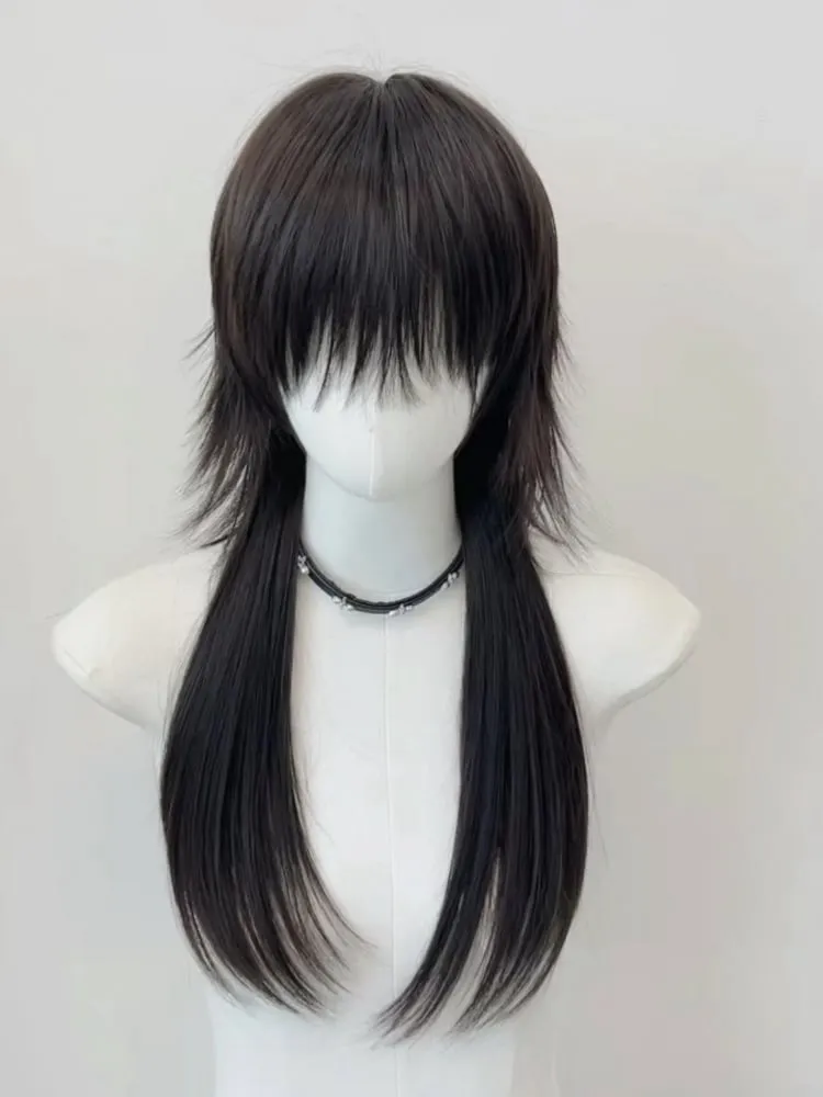 Black Straight Ouji Style Wig