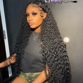 Brazilian 360 HD Deep Wave & Water Wave Lace Front Human Hair Wigs for Black Women