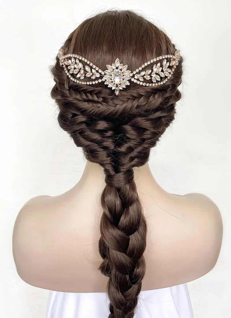 Brunette Braided Lace Front Synthetic Wig LF2139