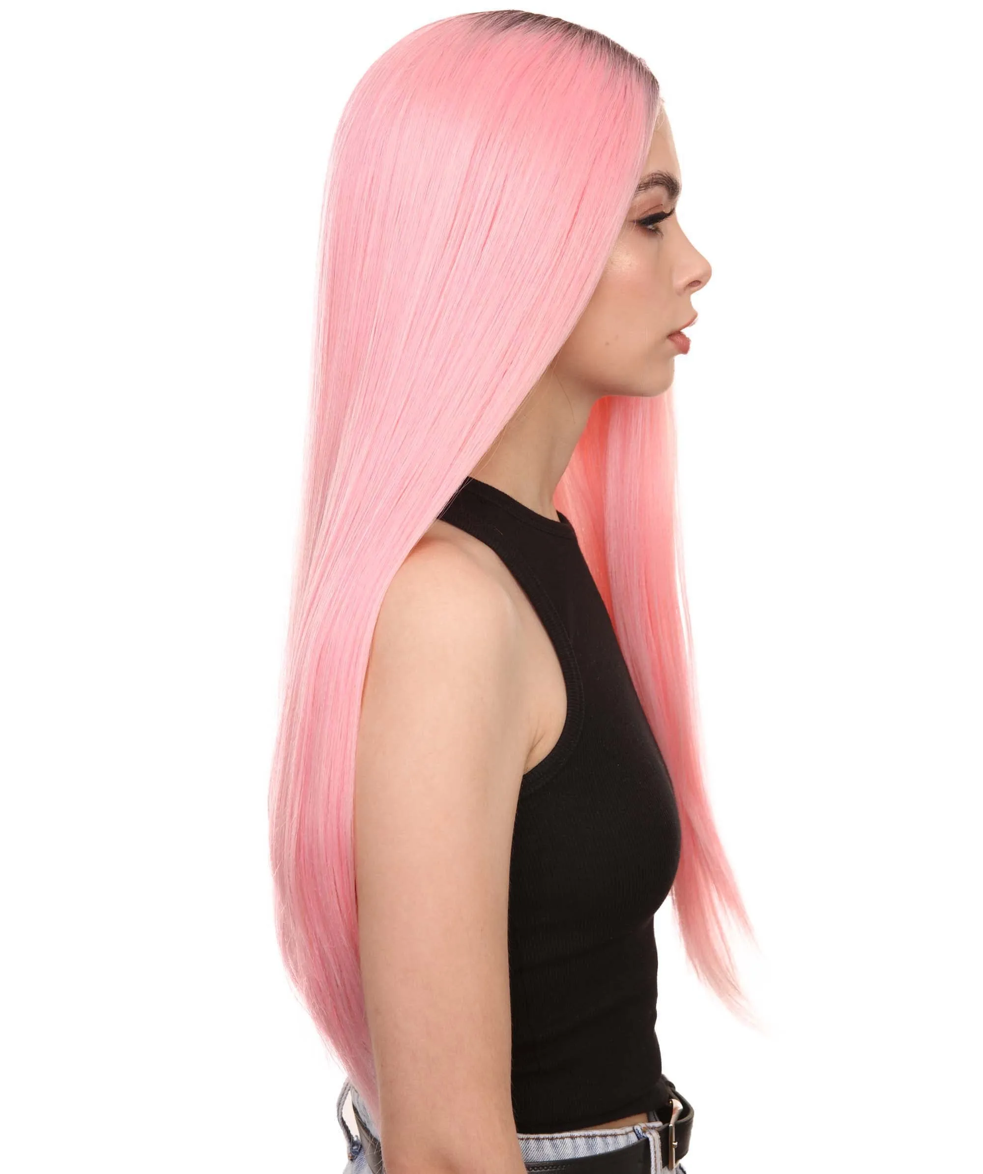 Camila Women's Long Length Lace Front Straight With Dark Roots - Adults Fashion Wigs | Nunique | Nunique