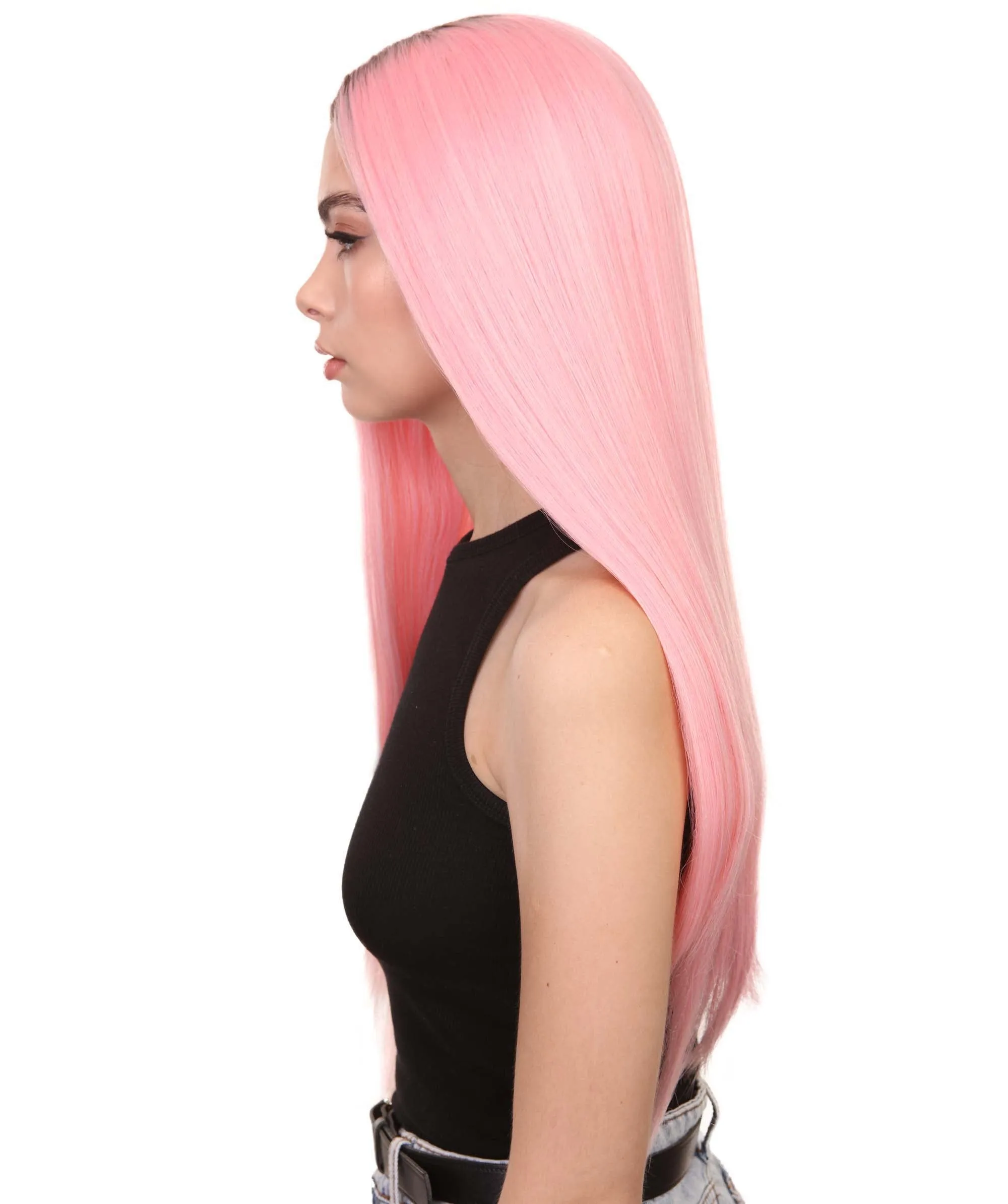 Camila Women's Long Length Lace Front Straight With Dark Roots - Adults Fashion Wigs | Nunique | Nunique