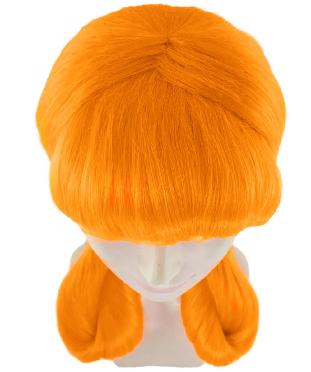Candy Girl Orange Womens Wig | Party Event Ready Cosplay Halloween Wig | Premium Breathable Capless Cap