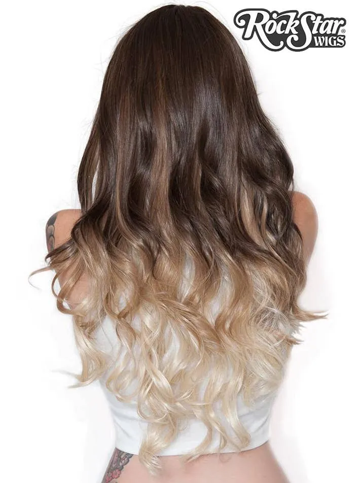 Choco Vanilla Womens Deluxe Long Curly Fashion Wig