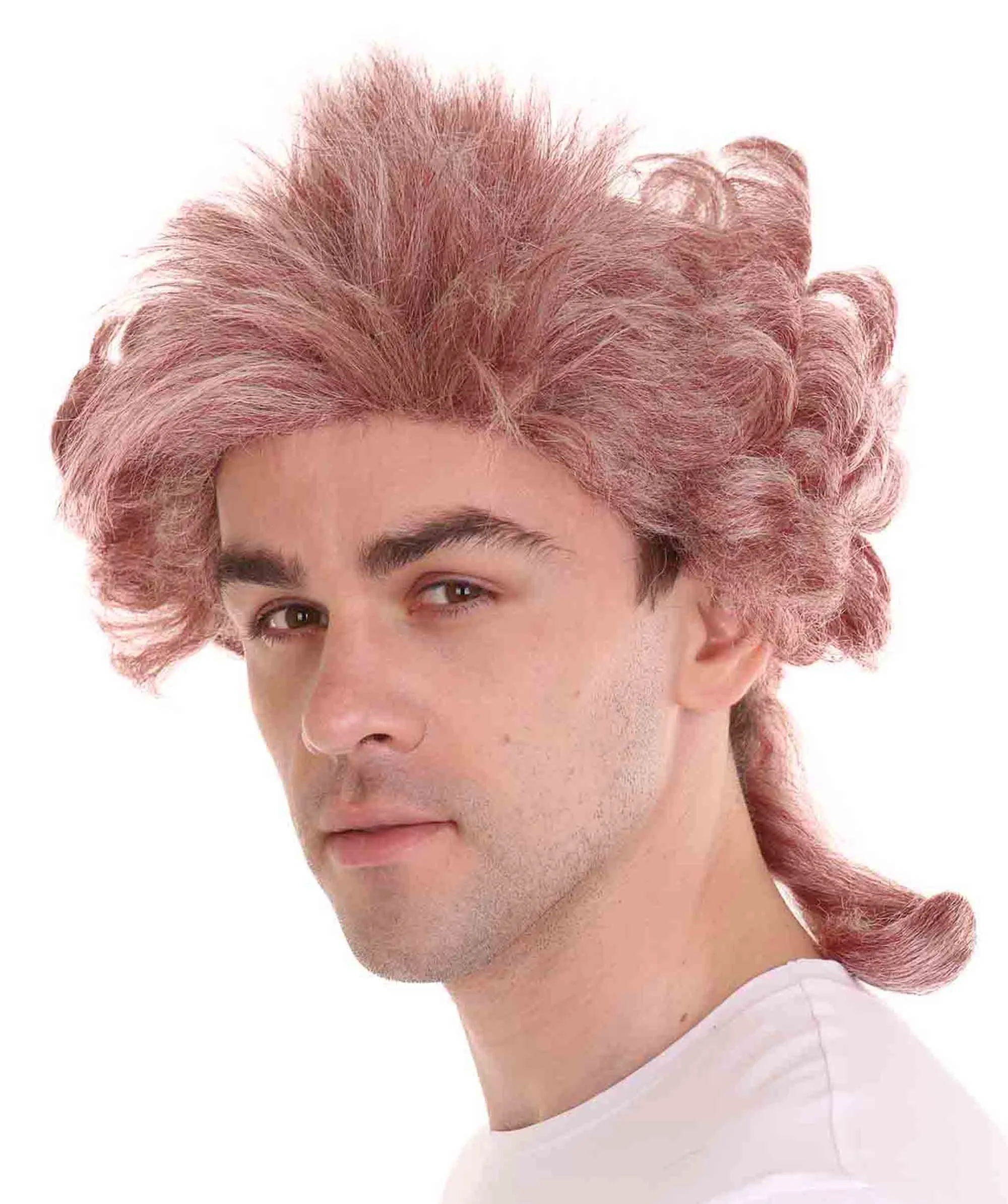 Colonial Curly Wigs | Mixed Color Historical Wigs | Premium Breathable Capless Cap