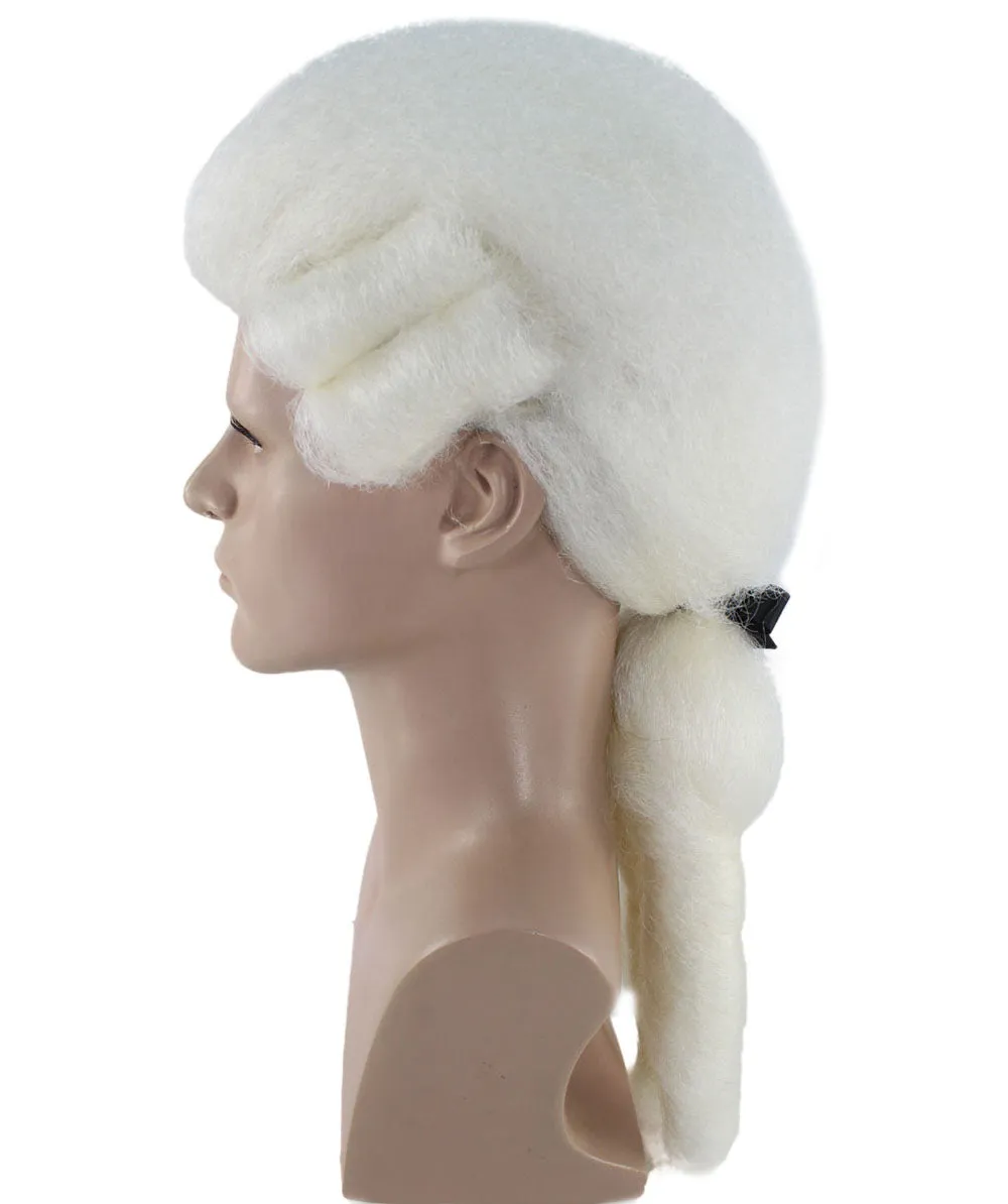 Colonial White Historical Wigs | Premium Breathable Capless Cap