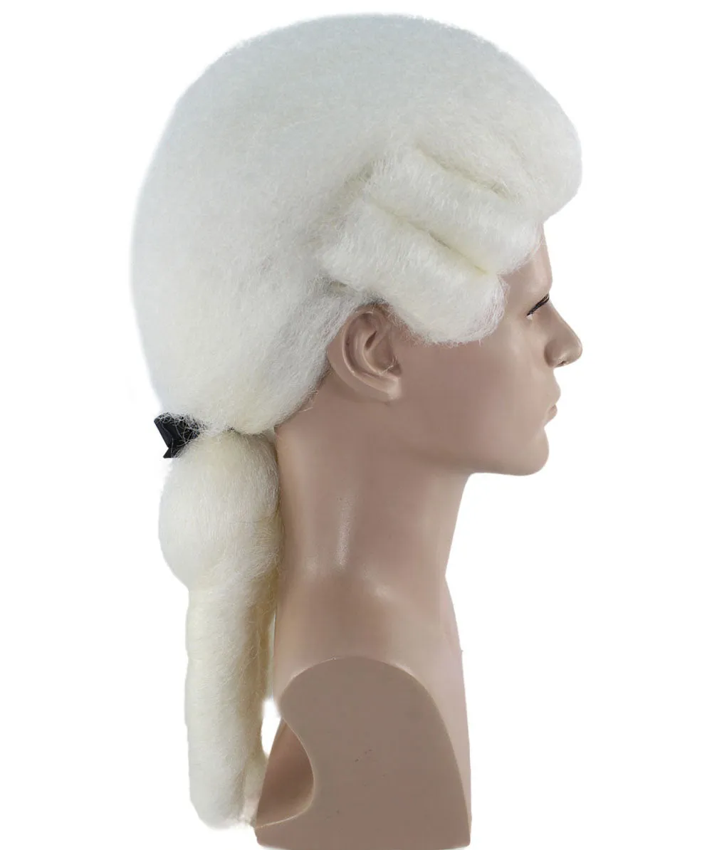 Colonial White Historical Wigs | Premium Breathable Capless Cap